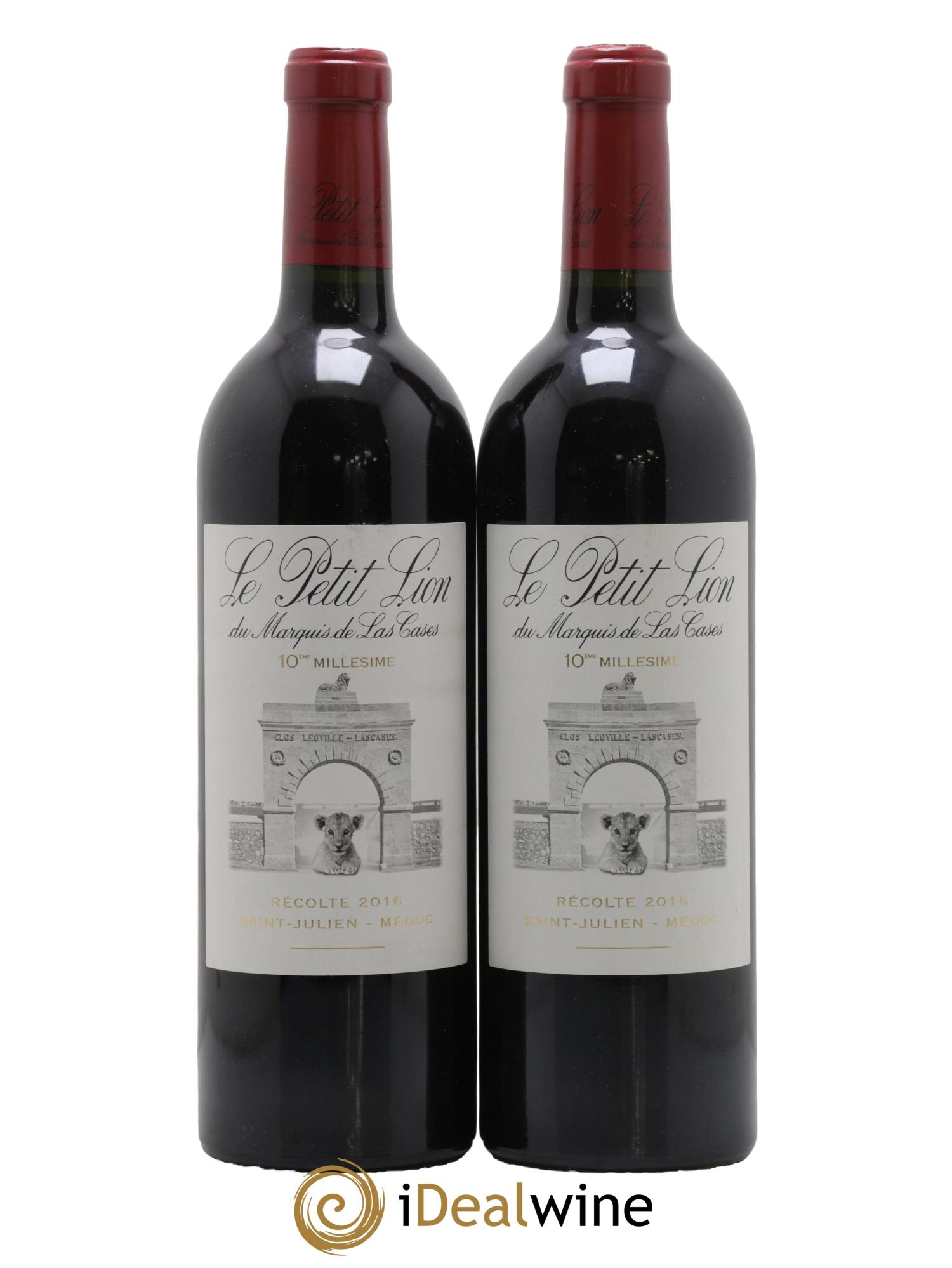 Le Petit Lion du Marquis de Las Cases Second Vin 2016 - Lot de 2 bouteilles - 0