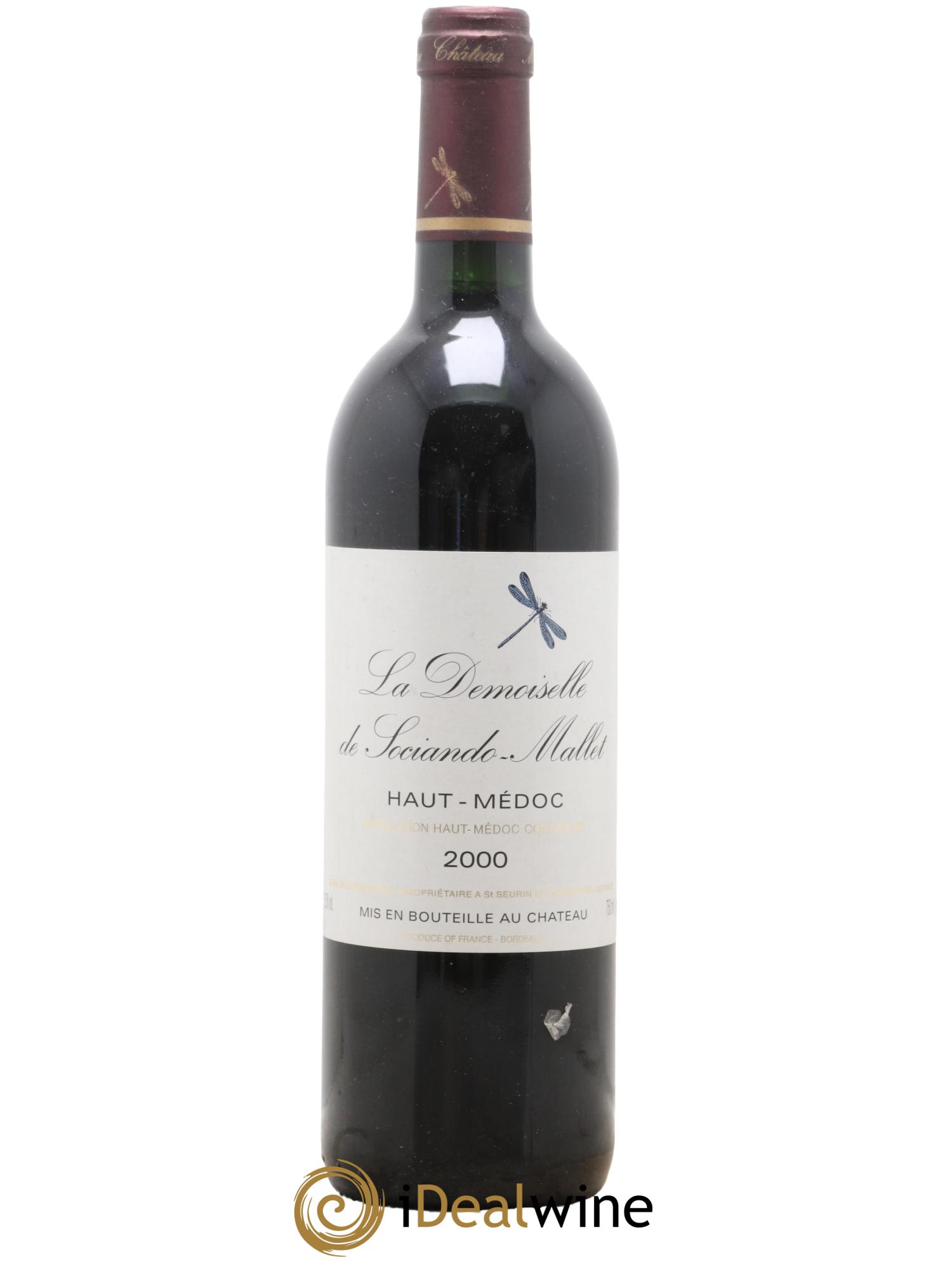 Demoiselle de Sociando Mallet Second Vin 2000 - Lot de 1 bouteille - 0