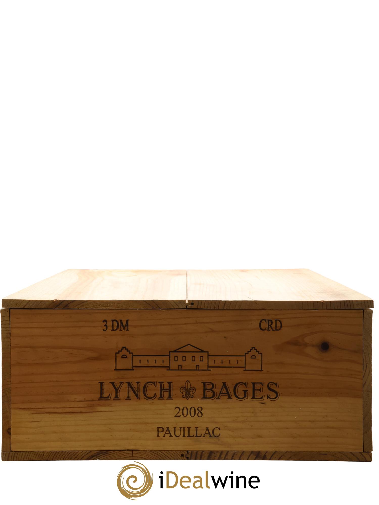 Château Lynch Bages 5ème Grand Cru Classé 2008 - Lot de 3 double magnums - 3