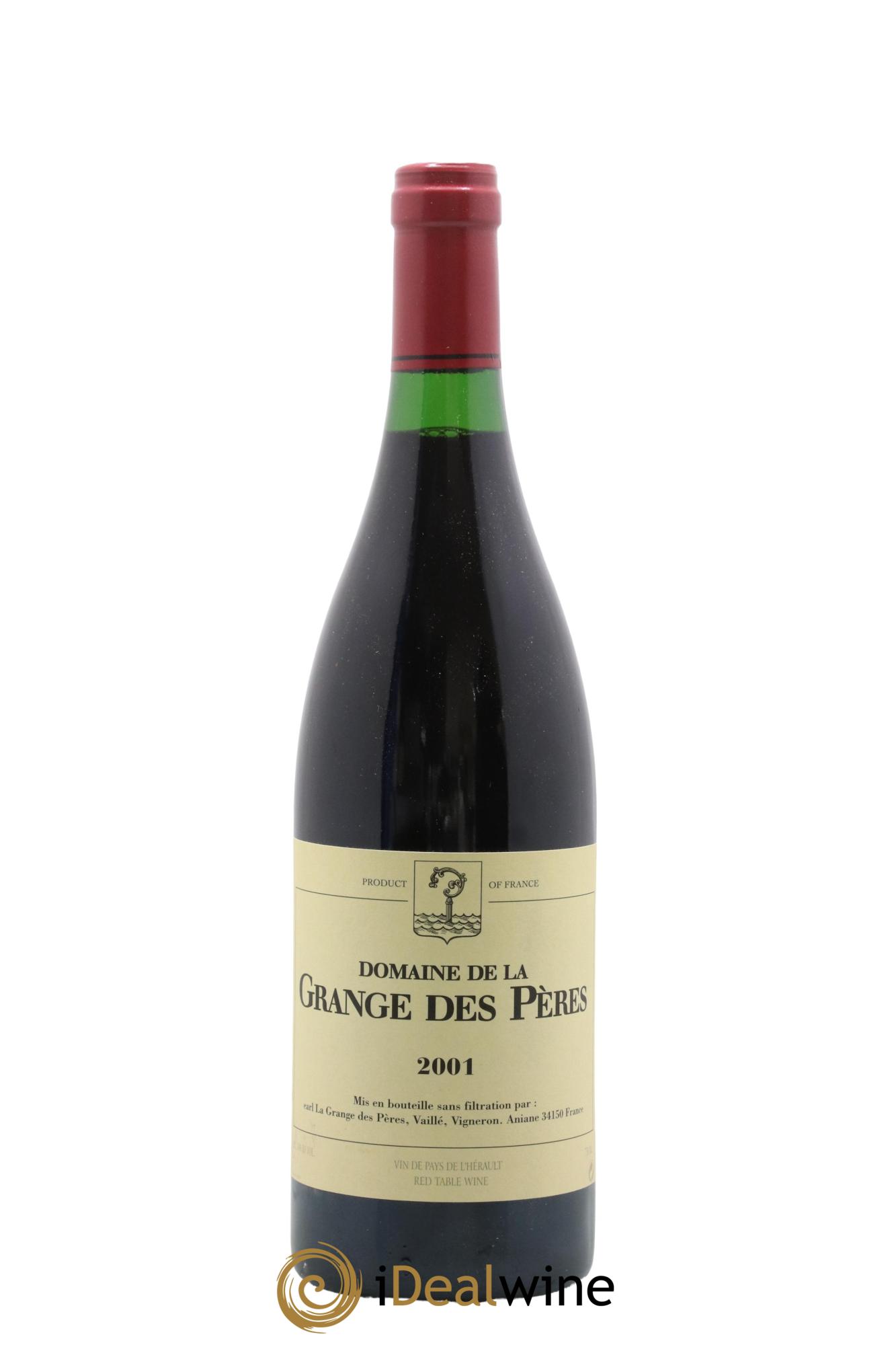 Pays d'Hérault Grange des Pères Laurent Vaillé 2001 - Lot de 1 bouteille - 0
