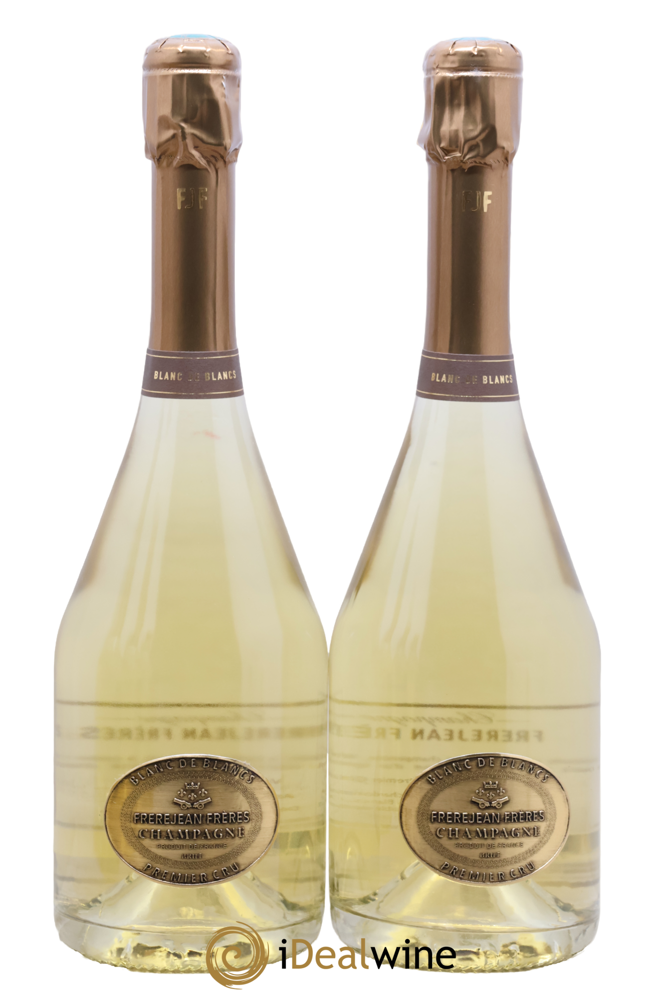 Champagne Blancs De Blancs Frerejean Frères - Lot of 2 bottles - 0