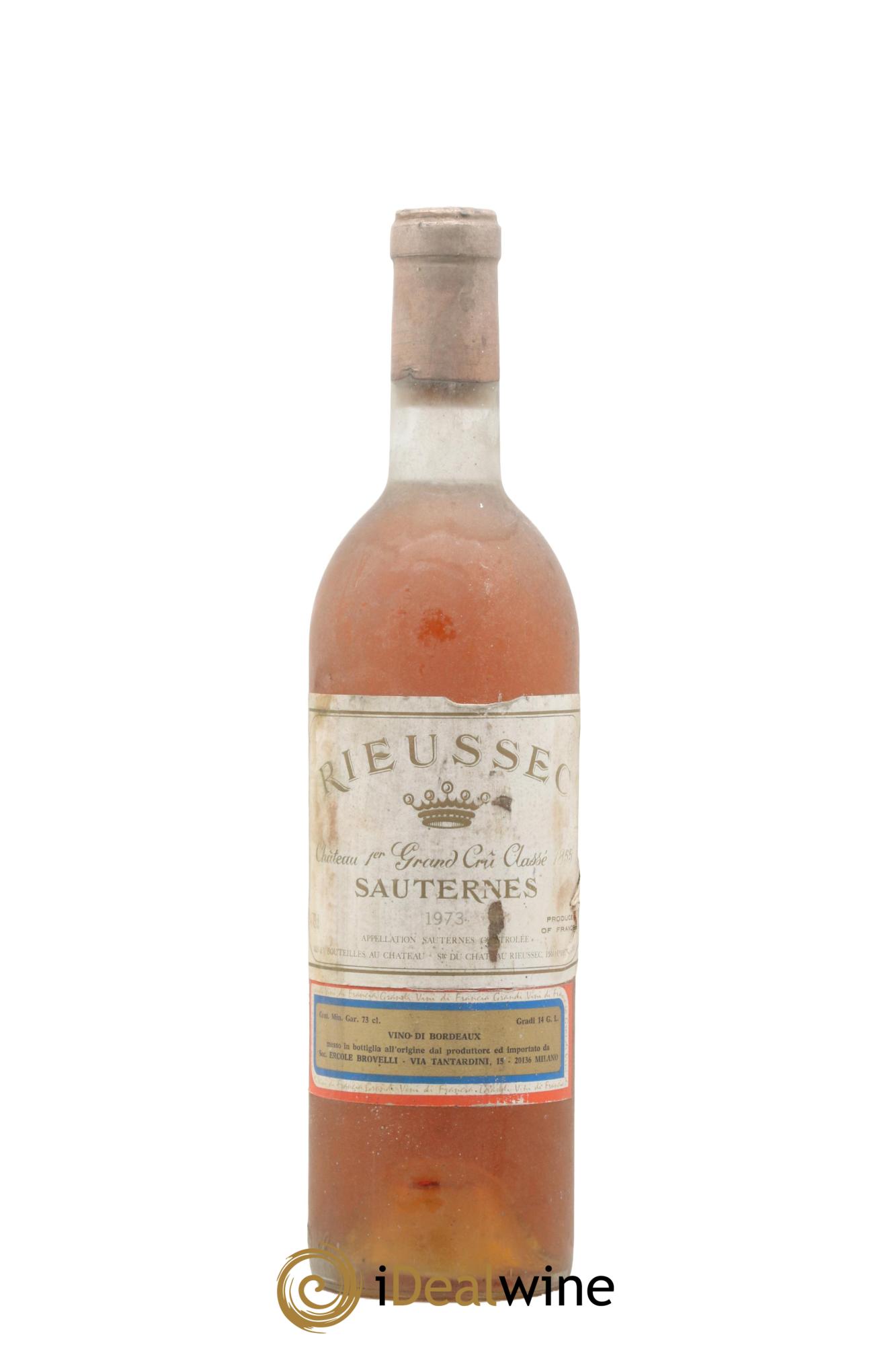 Château Rieussec 1er Grand Cru Classé 1973 - Lot of 1 bottle - 0