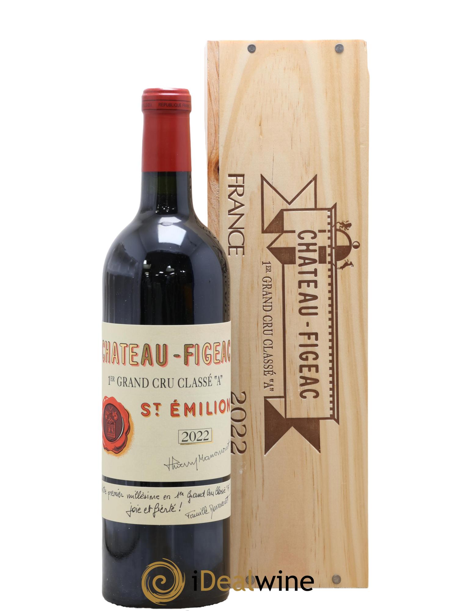 Château Figeac 1er Grand Cru Classé A 2022 - Lot de 1 bouteille - 0