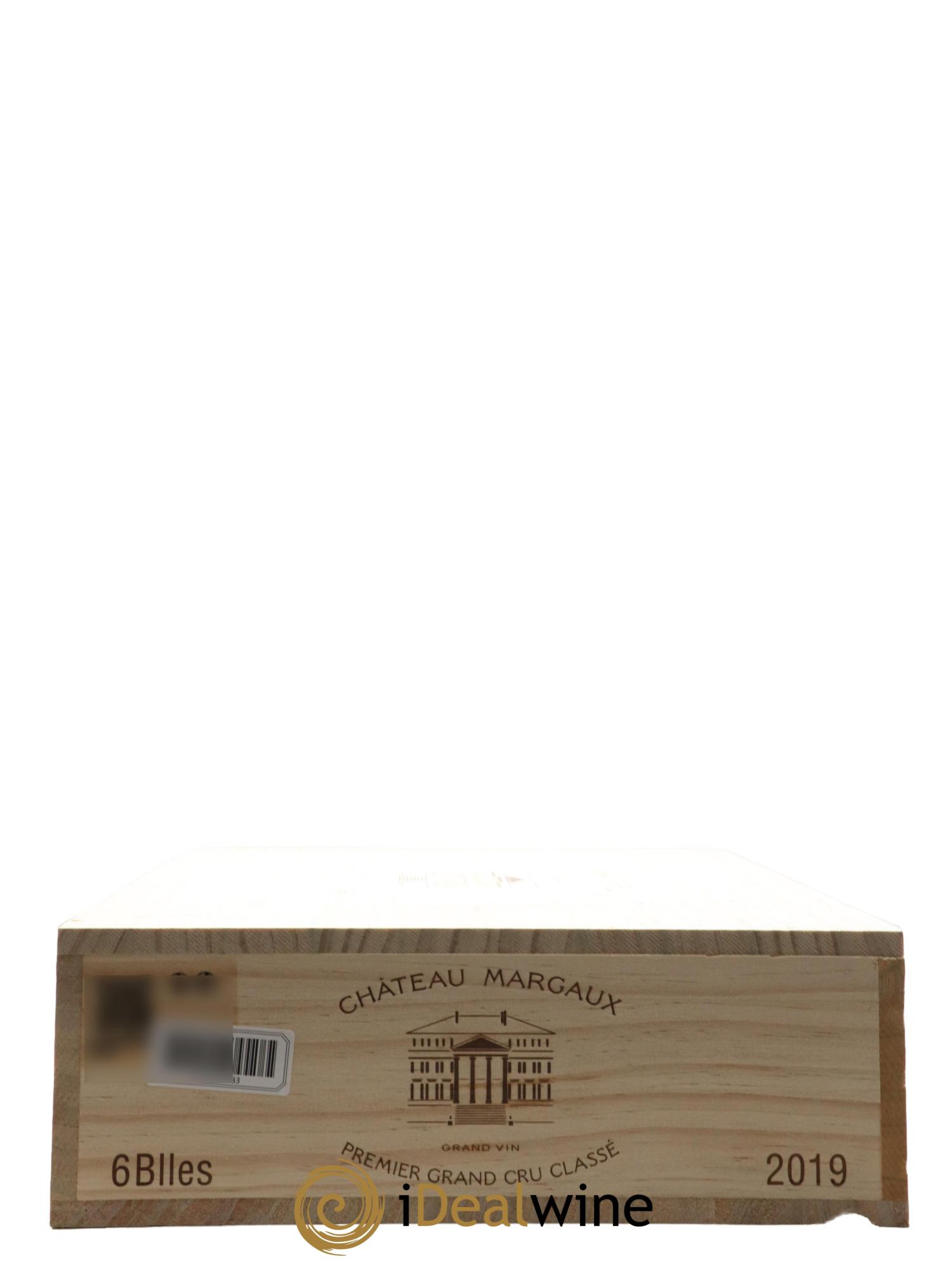 Château Margaux 1er Grand Cru Classé 2019 - Lot de 6 bouteilles - 6