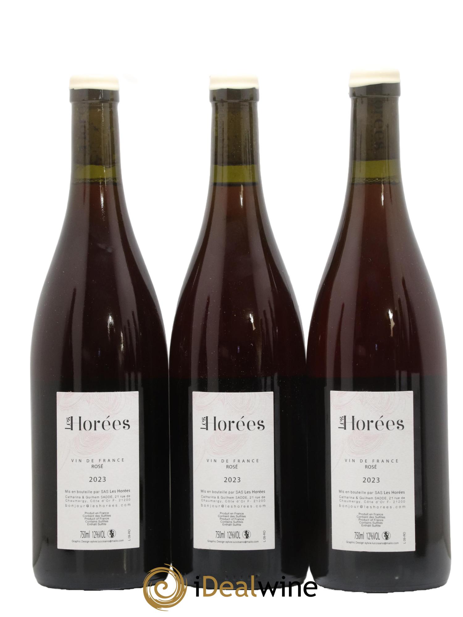 Bourgogne Rosé Bonheur Les Horées 2023 - Lot de 3 bouteilles - 1