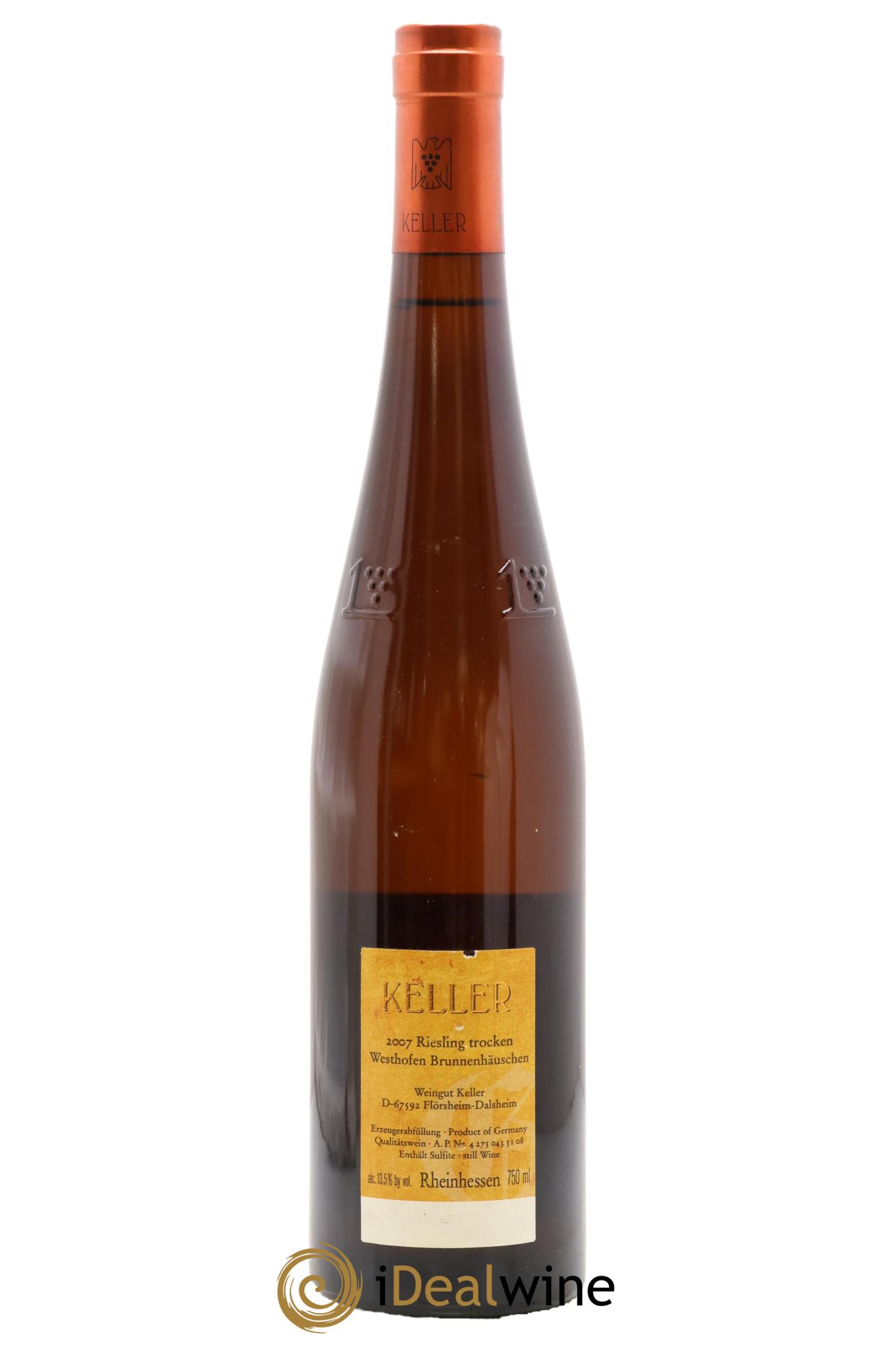 Riesling Trocken GG Abts Erde Westhofen Brunnenhäuschen Keller 2007 - Lot of 1 bottle - 1