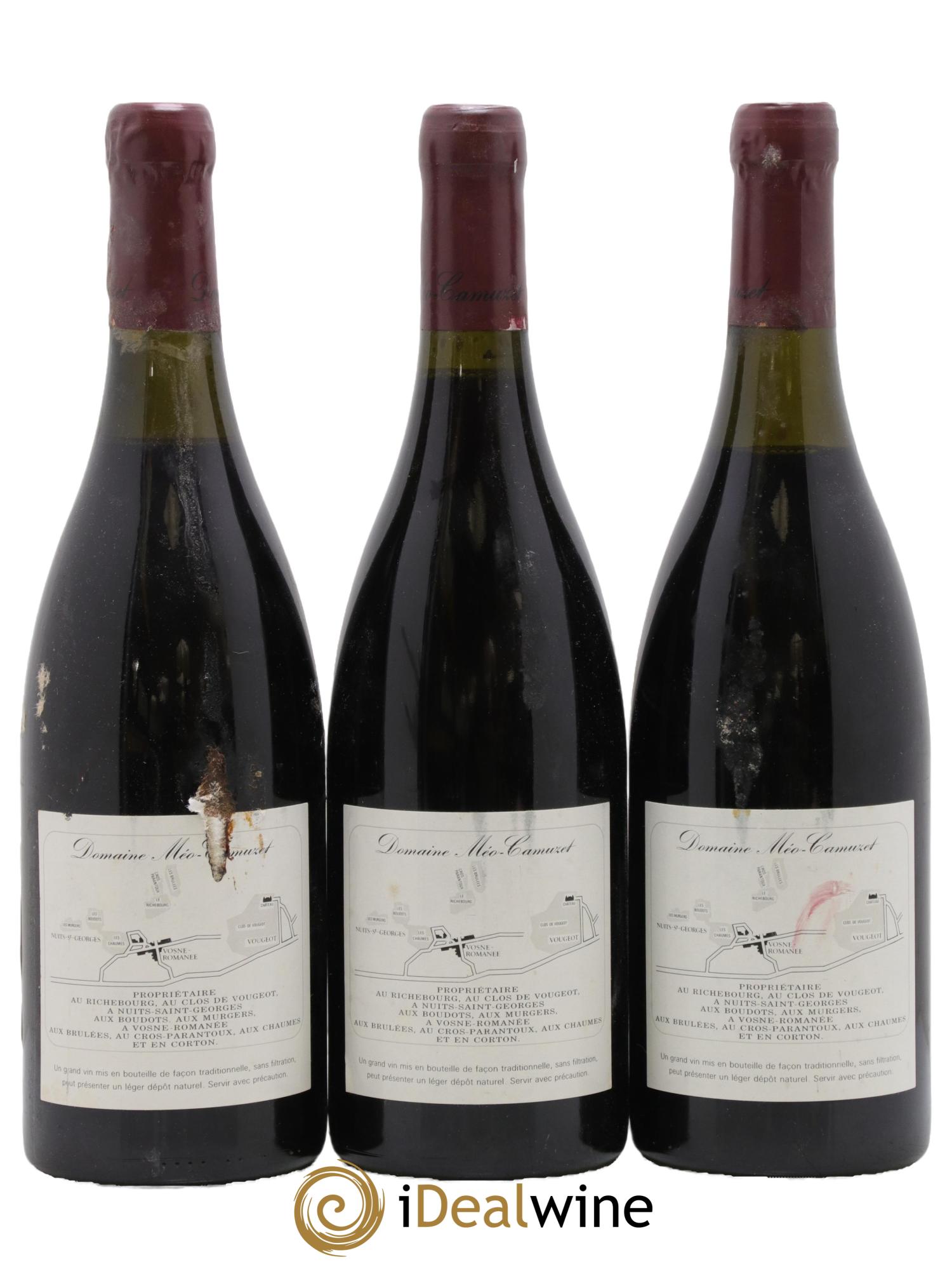 Nuits-Saint-Georges 1er Cru Aux Boudots Méo-Camuzet (Domaine) 1992 - Lot de 3 bouteilles - 1