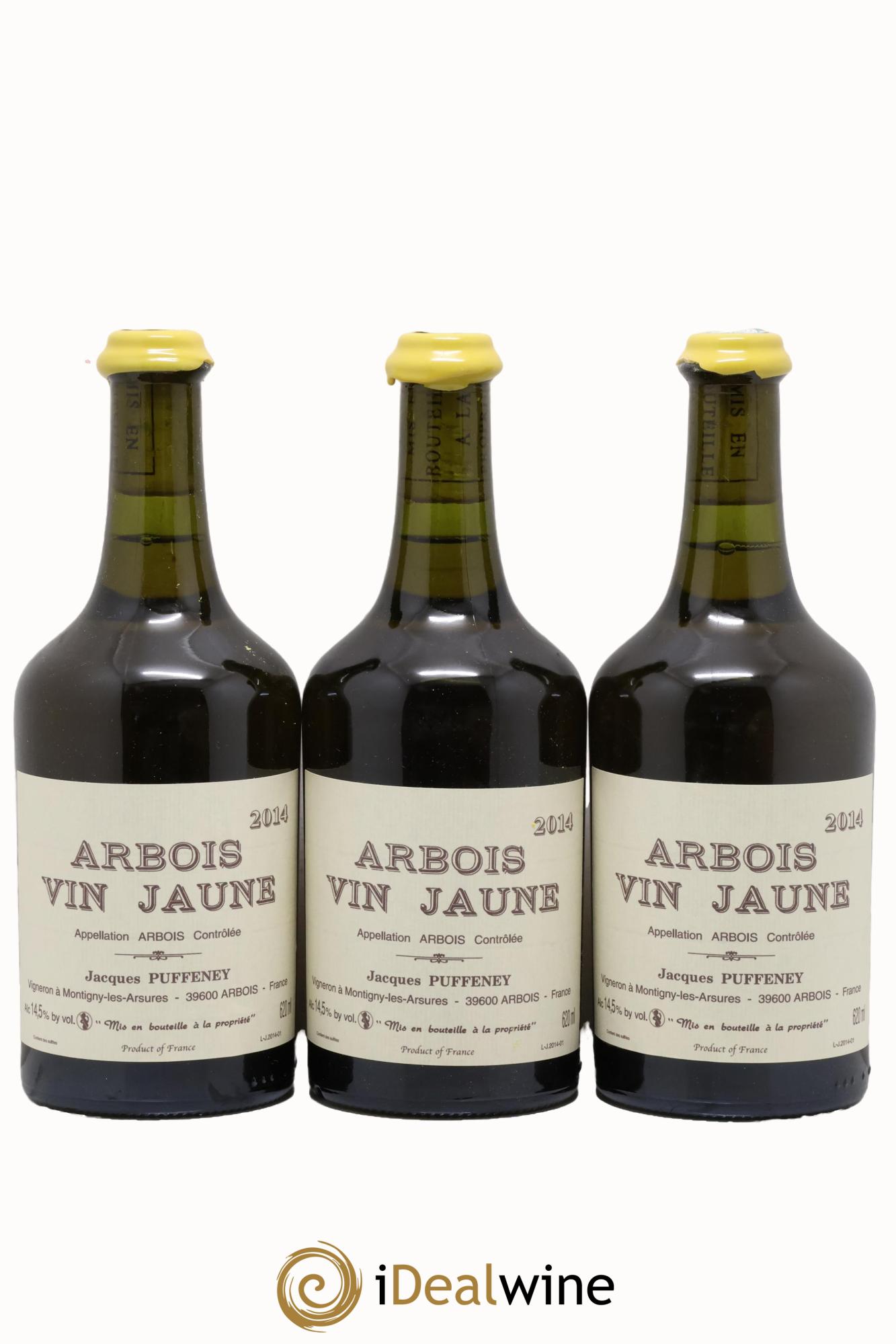 Arbois Vin Jaune Jacques Puffeney 2014 - Lot of 3 Clavelins - 0