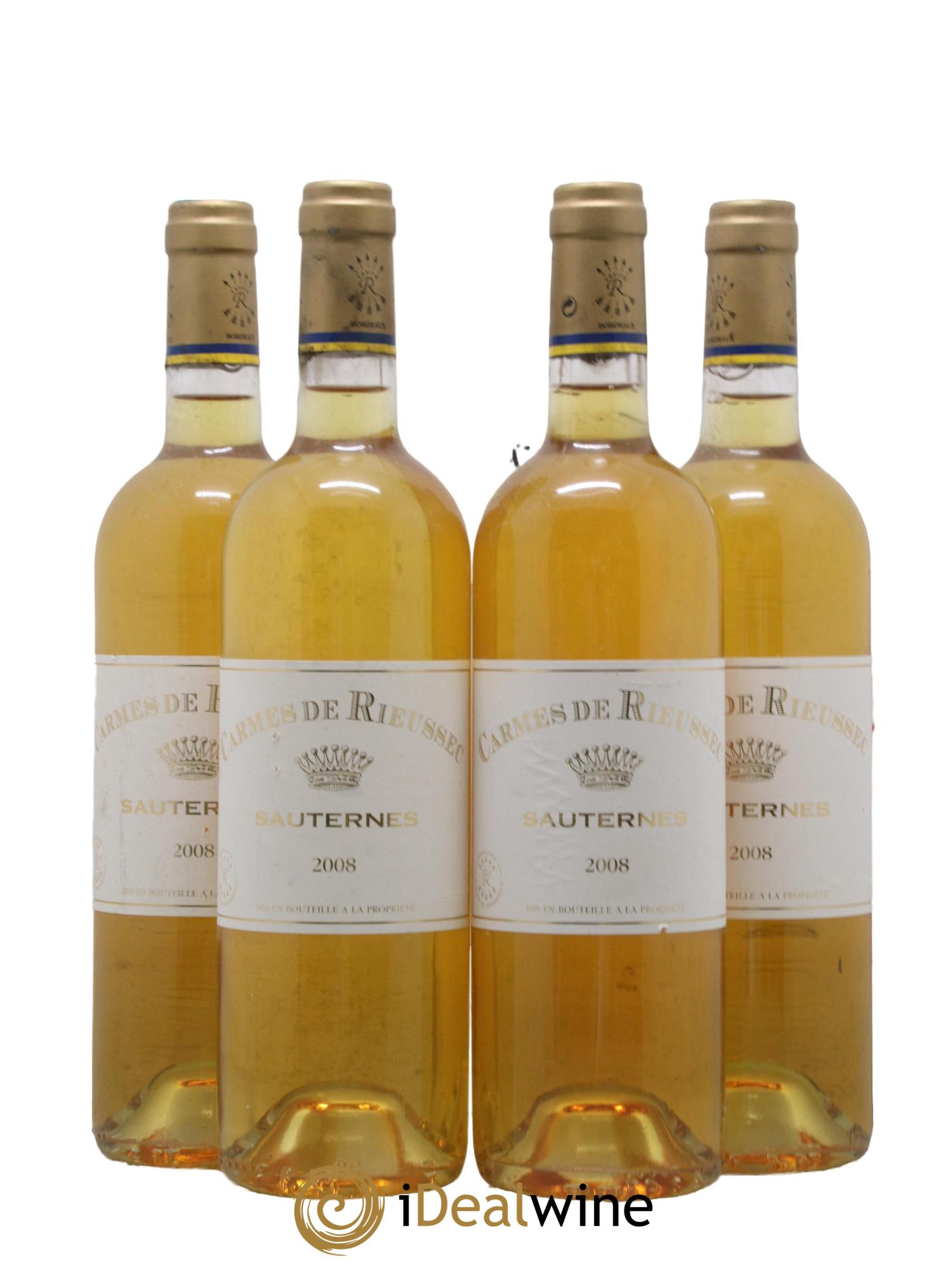 Carmes de Rieussec 2008 - Posten von 4 Flaschen - 0