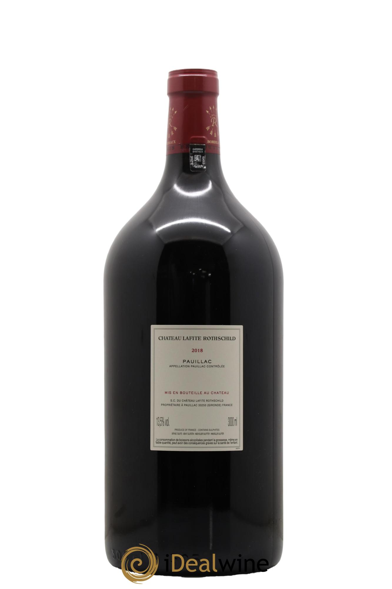 Château Lafite Rothschild 1er Grand Cru Classé 2018 - Lot de 1 double magnum - 1