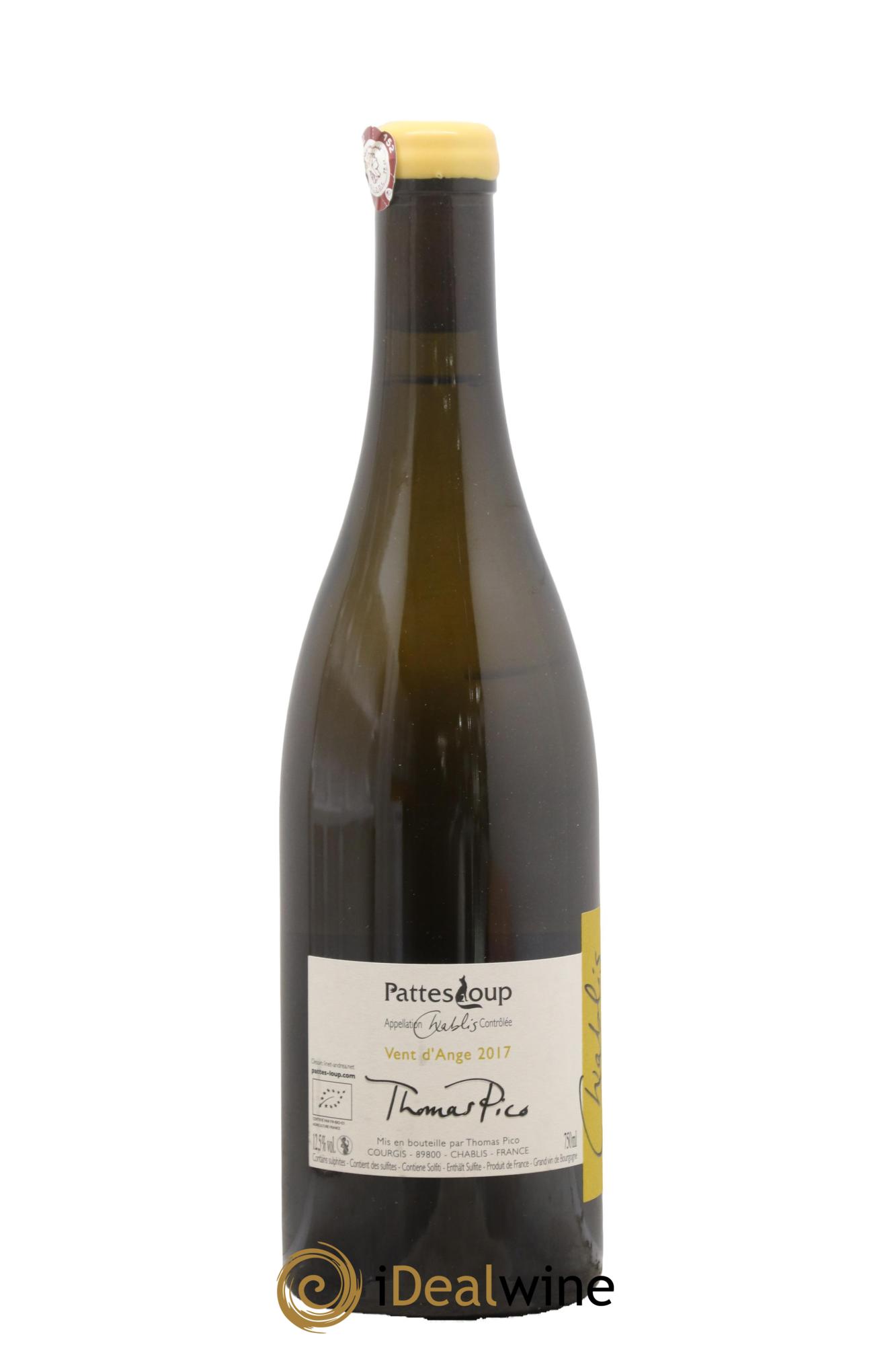 Chablis Pattes Loup Vent D'Ange 2017 - Lot de 1 bouteille - 1