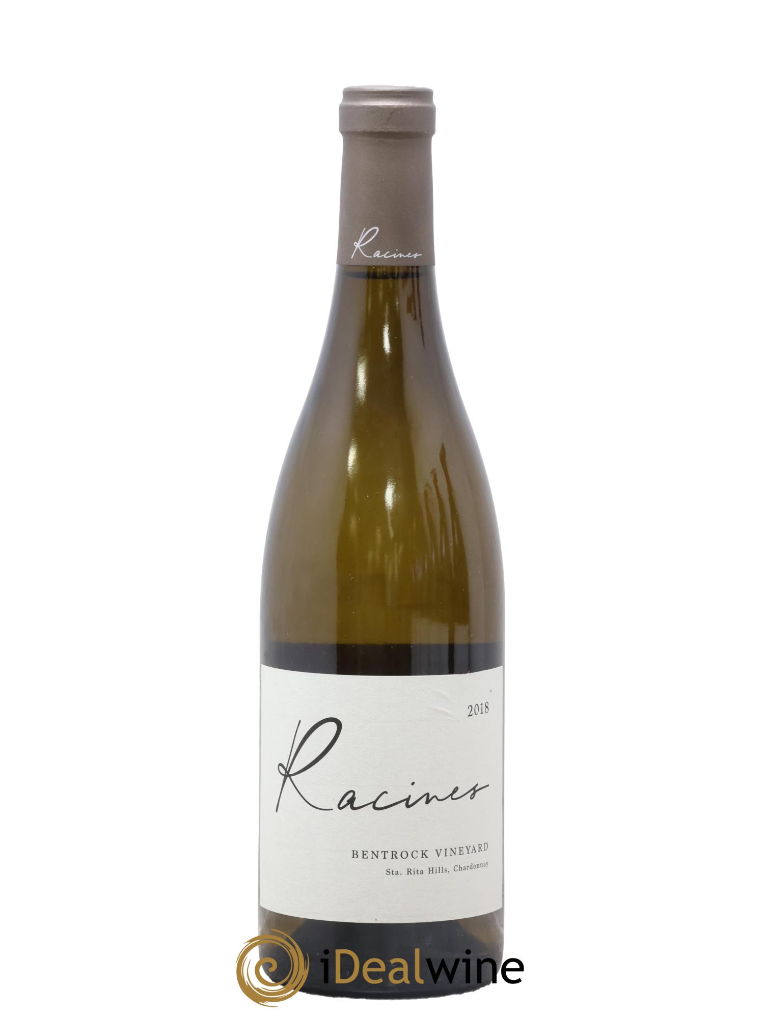USA Santa Rita Hills Racines Bentrock Vineyard Chardonnay 2018 - Lot de 1 bouteille - 0