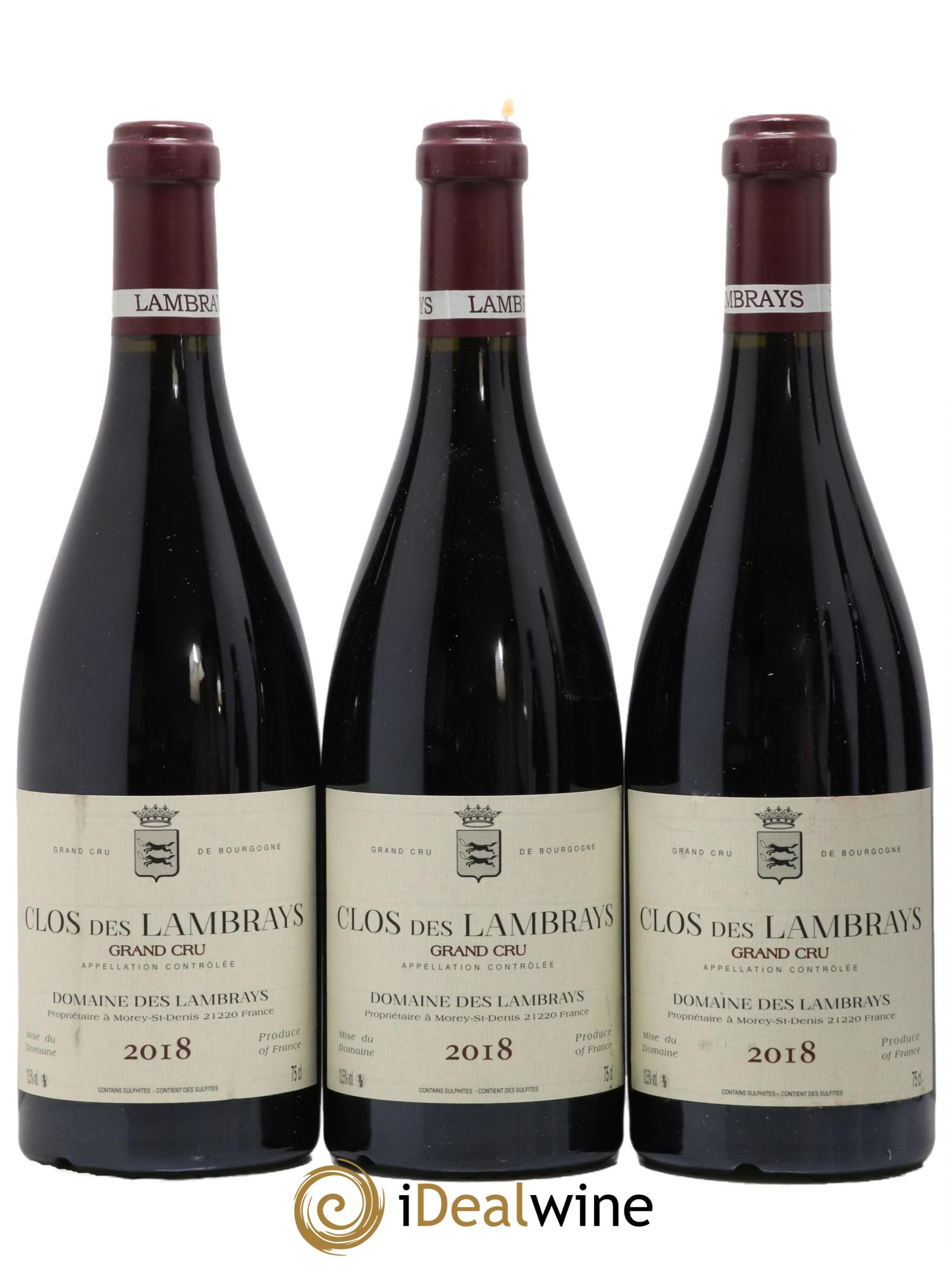 Clos des Lambrays Grand Cru Domaine des Lambrays 2018 - Lot de 6 bouteilles - 1