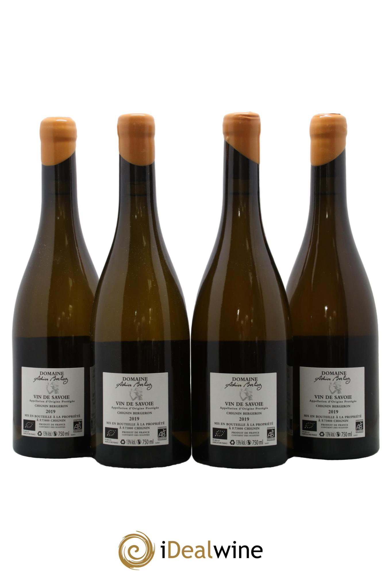 Vin de Savoie Chignin-Bergeron Raipoumpou Adrien Berlioz 2019 - Posten von 4 Flaschen - 1