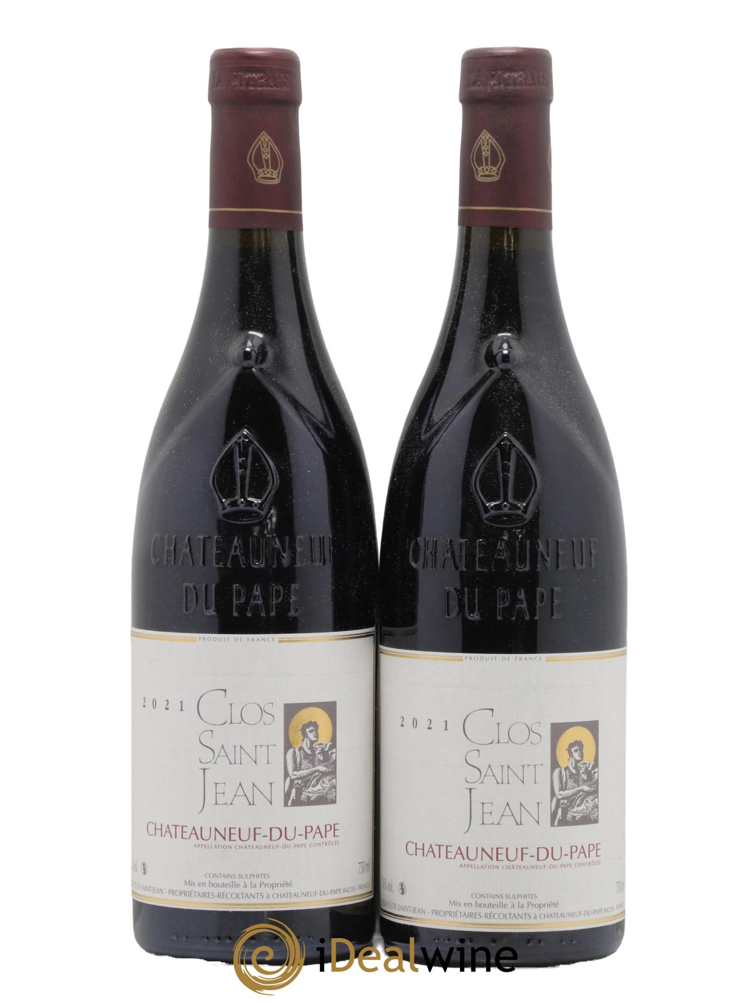 Châteauneuf-du-Pape Clos Saint-Jean Pascal et Vincent Maurel 2021 - Lot de 2 bouteilles - 0
