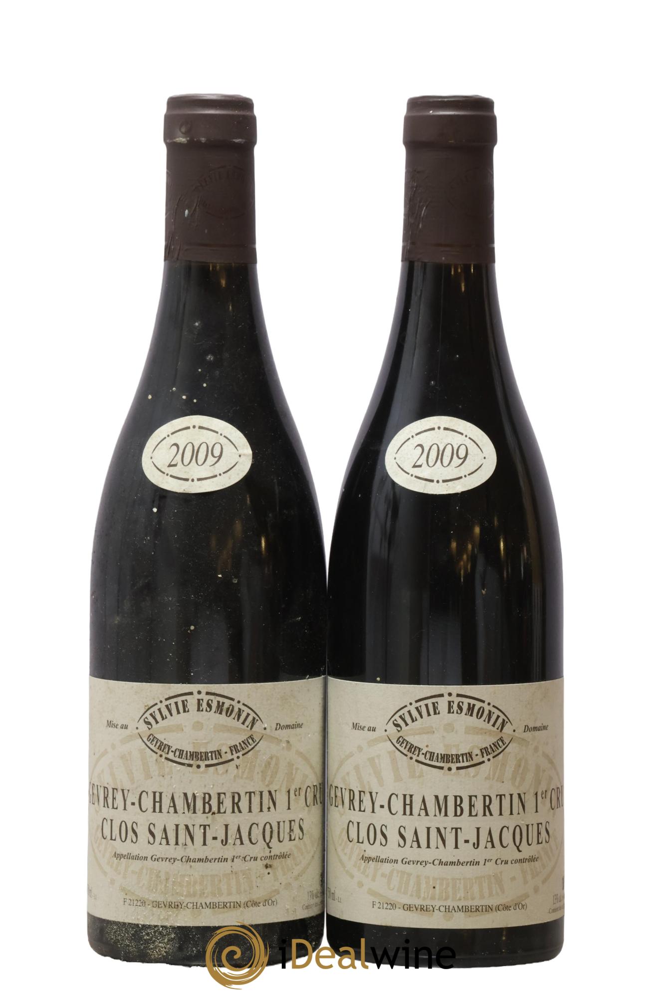 Gevrey-Chambertin 1er Cru Clos Saint Jacques Sylvie Esmonin 2009 - Lot de 2 bouteilles - 0