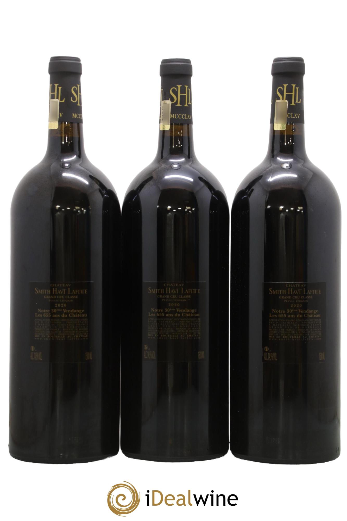 Château Smith Haut Lafitte Cru Classé de Graves 2020 - Lot of 3 magnums - 1