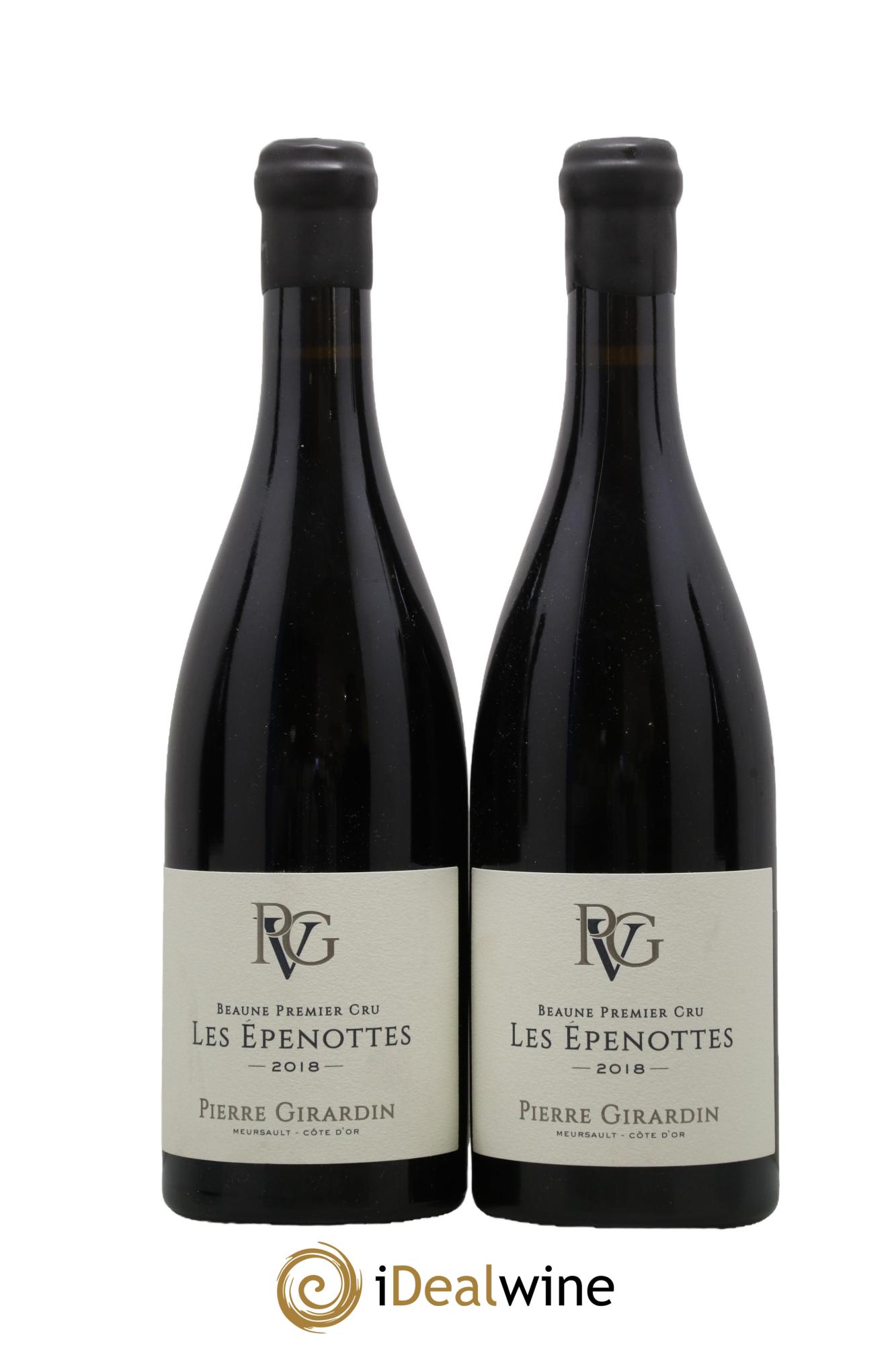 Beaune 1er Cru Les Epenottes Pierre Girardin 2018 - Lot de 2 bouteilles - 0