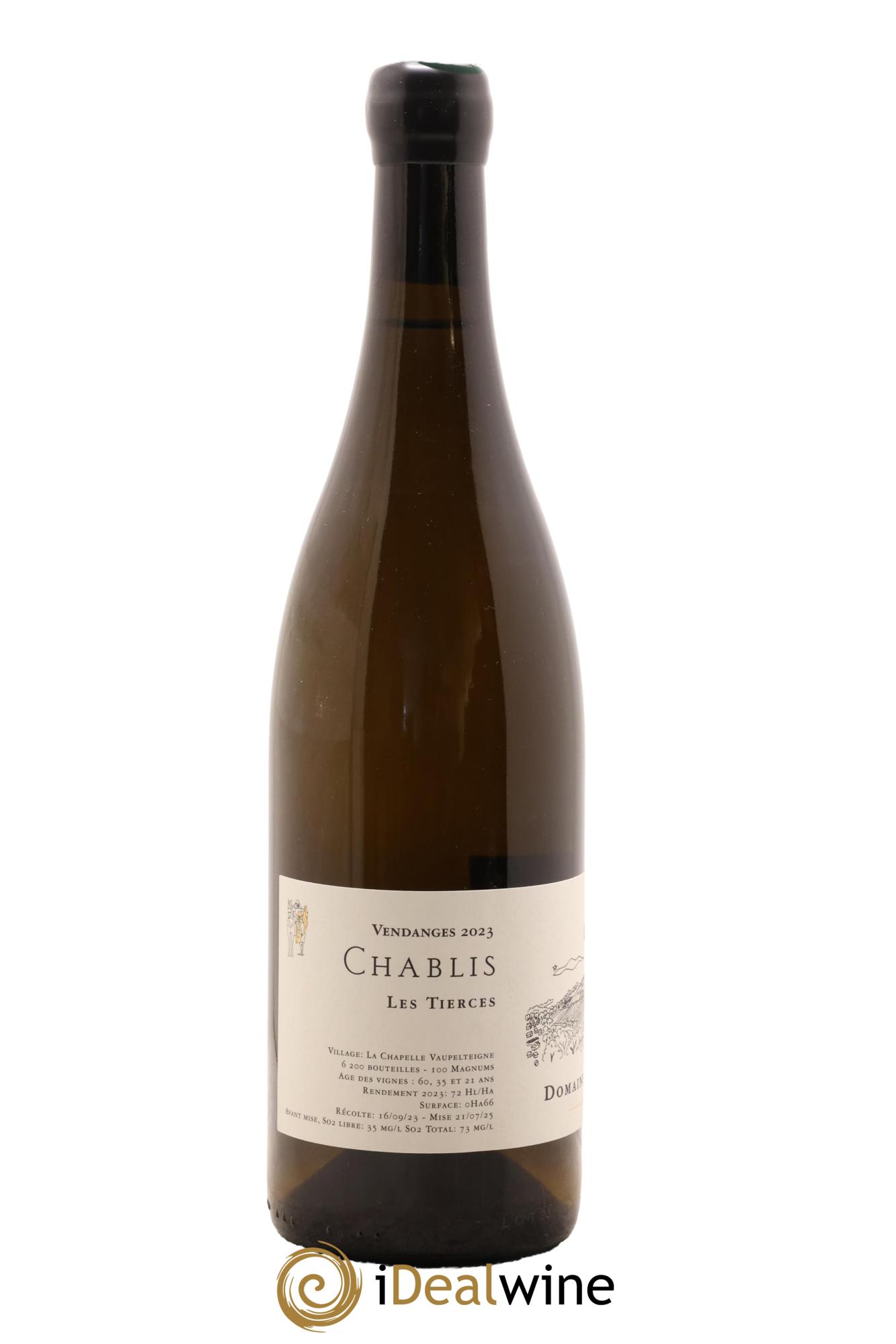 Chablis Les Tierces Jean Dauvissat Père Et Fils 2023 - Lot de 1 bouteille - 1