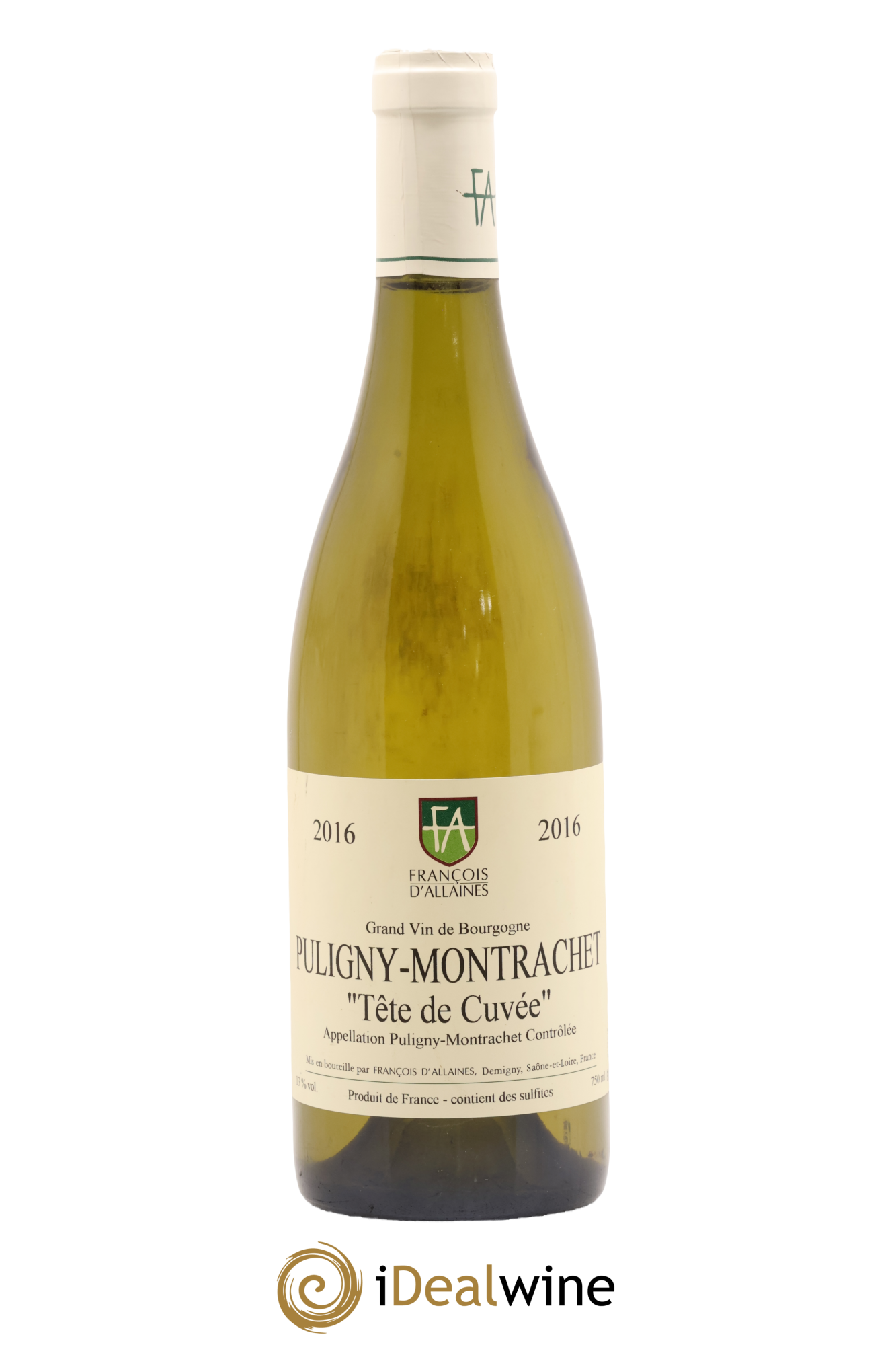 Puligny-Montrachet Tête de Cuvée Maison Francois D'Allaines 2016 - Lot de 1 bouteille - 0