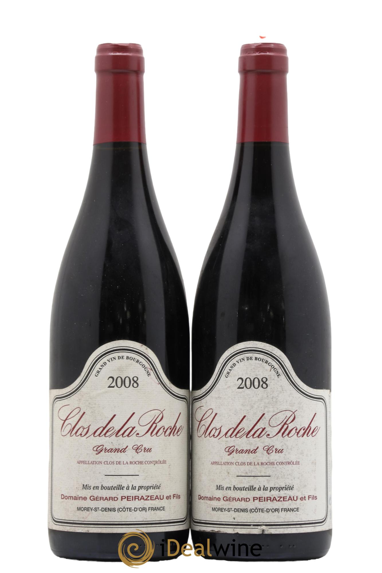 Clos de la Roche Grand Cru Peirazeau (Domaine) 2008 - Lot de 2 bouteilles - 0