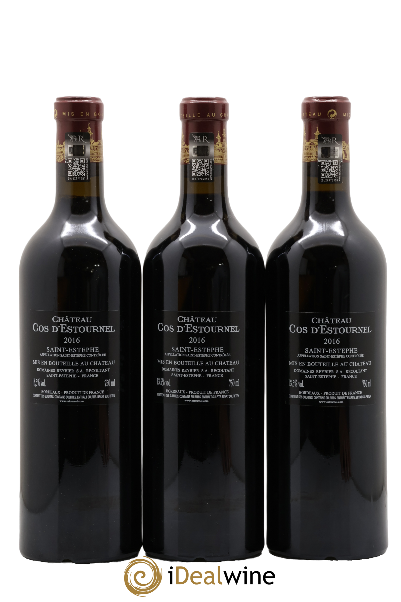 Cos d'Estournel 2ème Grand Cru Classé 2016 - Lotto di 3 bottiglie - 1