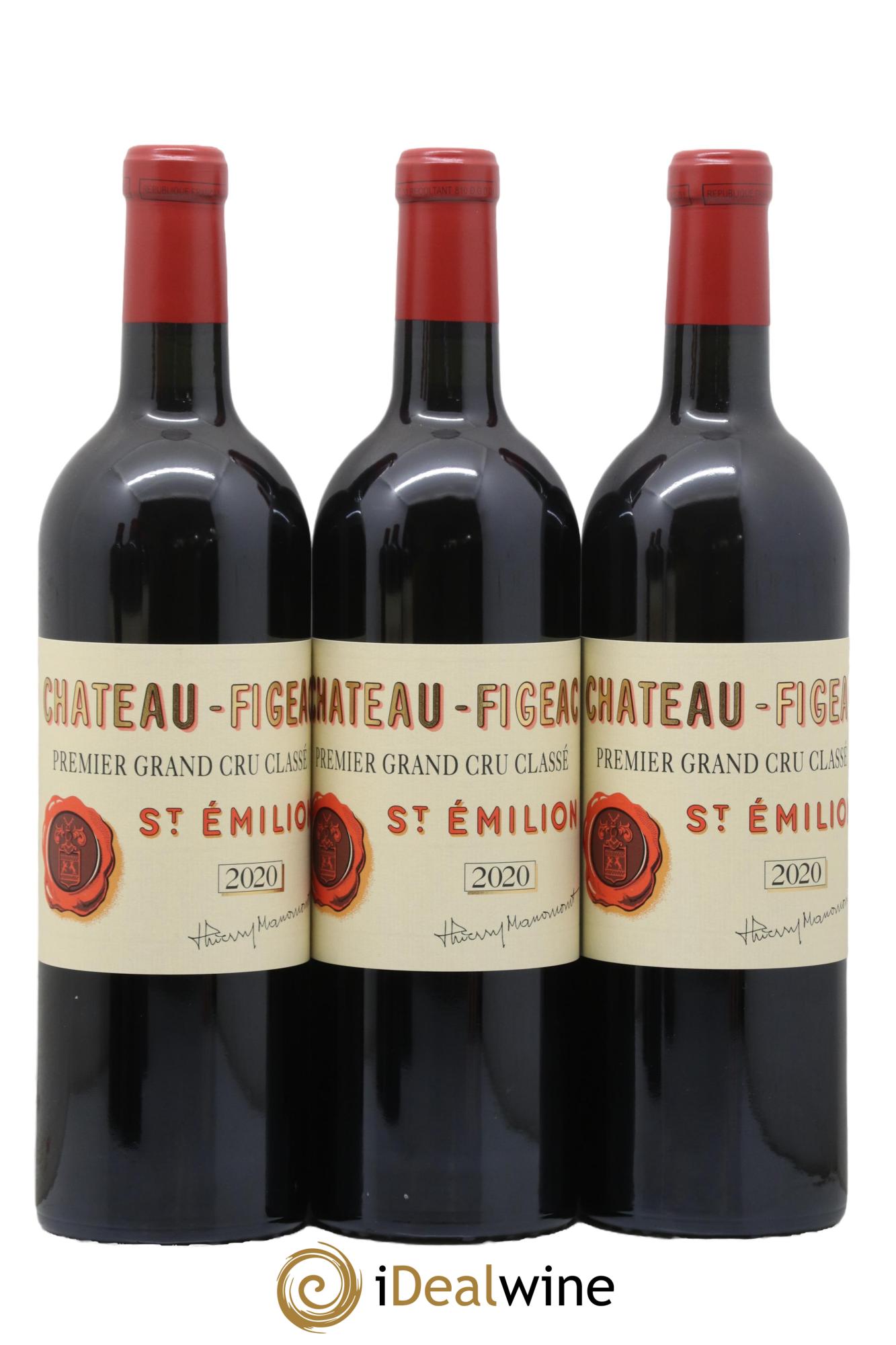 Château Figeac 1er Grand Cru Classé A 2020 - Lot of 6 bottles - 1