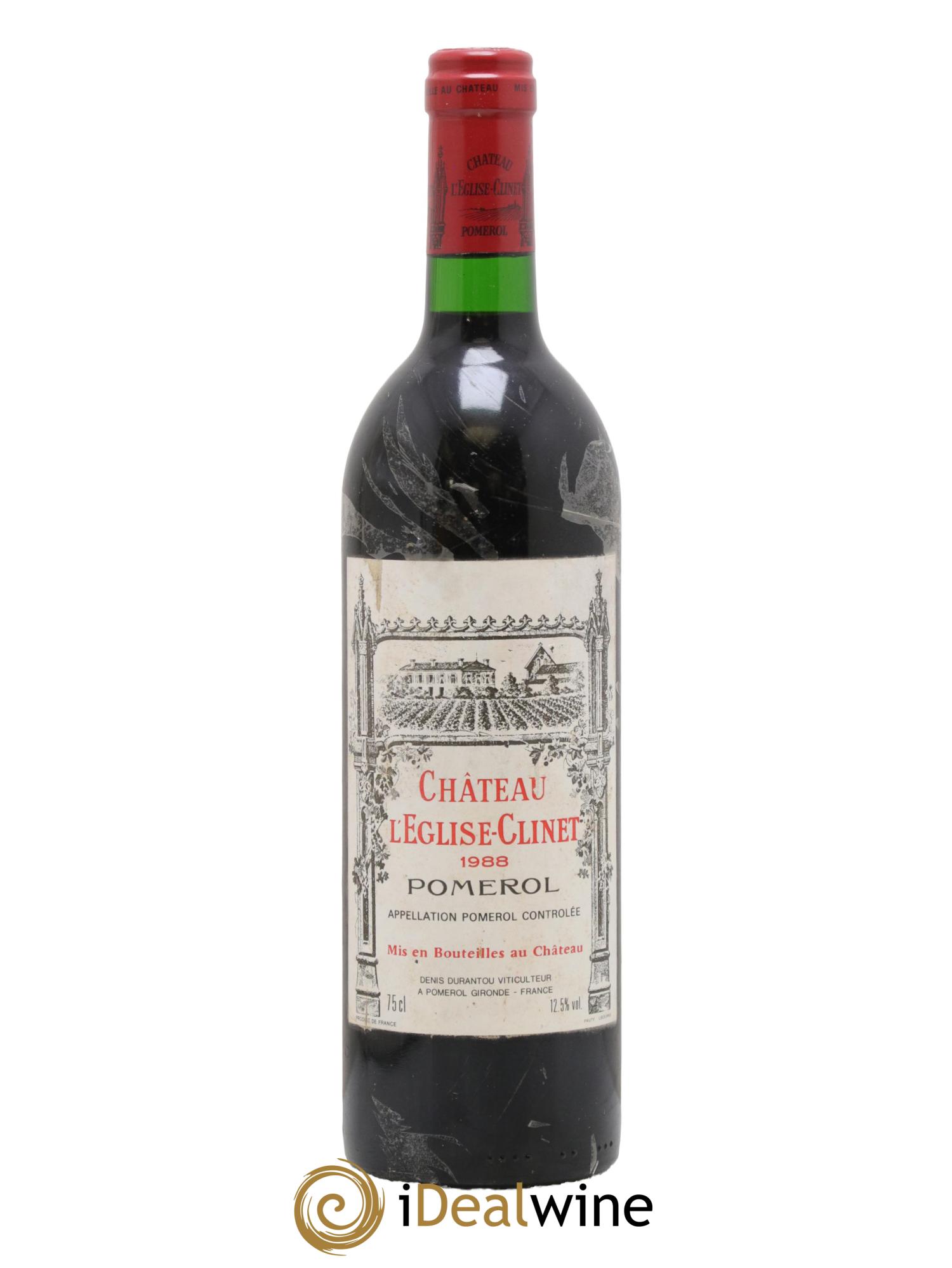 Château l' Église Clinet 1988 - Lot of 1 bottle - 0