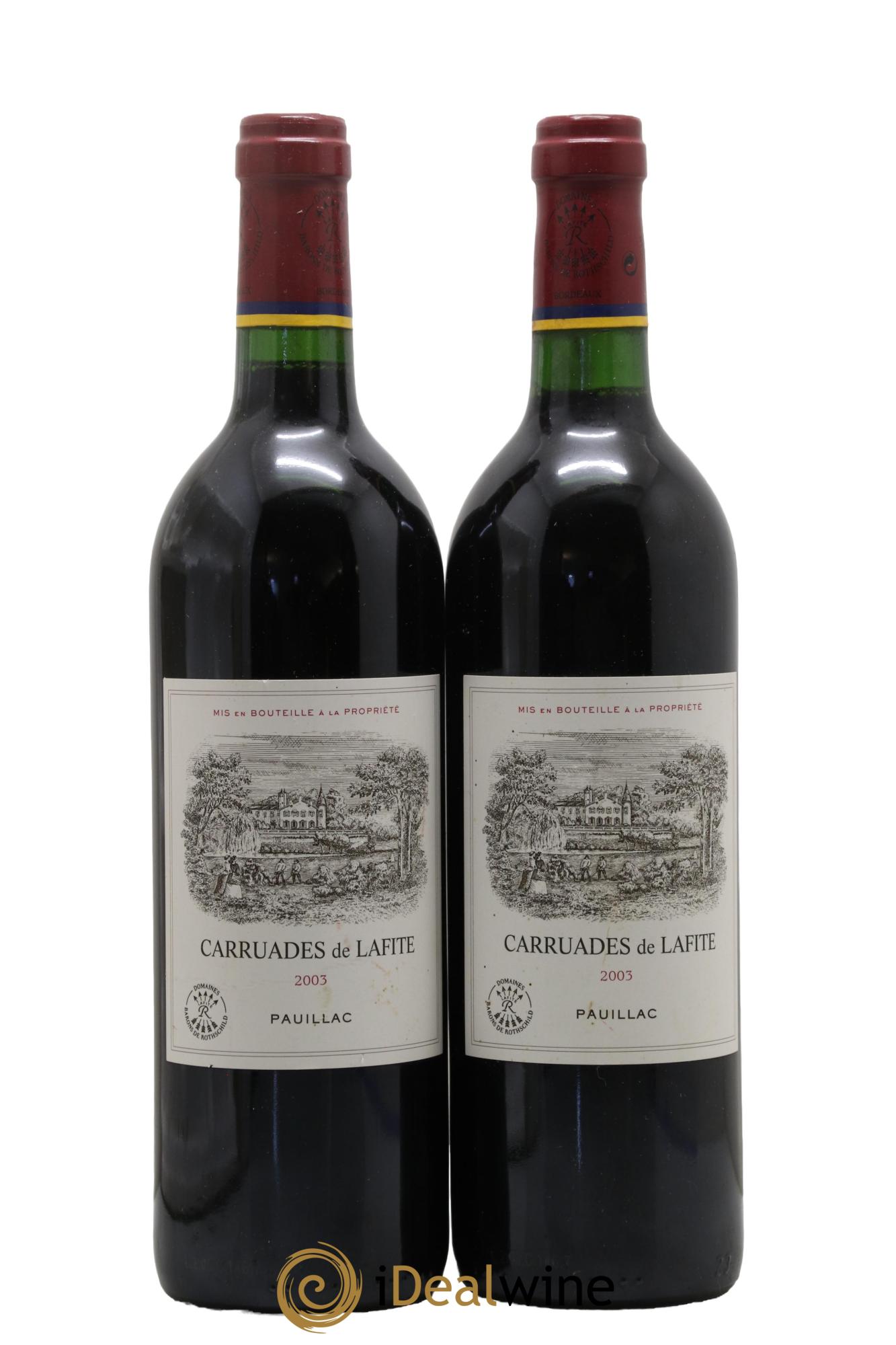 Carruades de Lafite Rothschild Second Vin 2003 - Lot of 2 bottles - 0