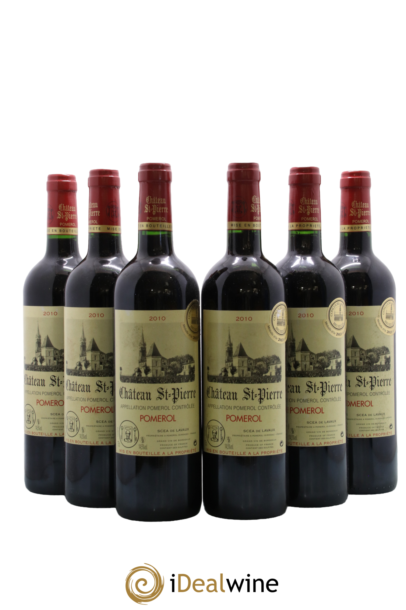 Château Saint-Pierre 4ème Grand Cru Classé 2010 - Lot de 6 bouteilles - 0