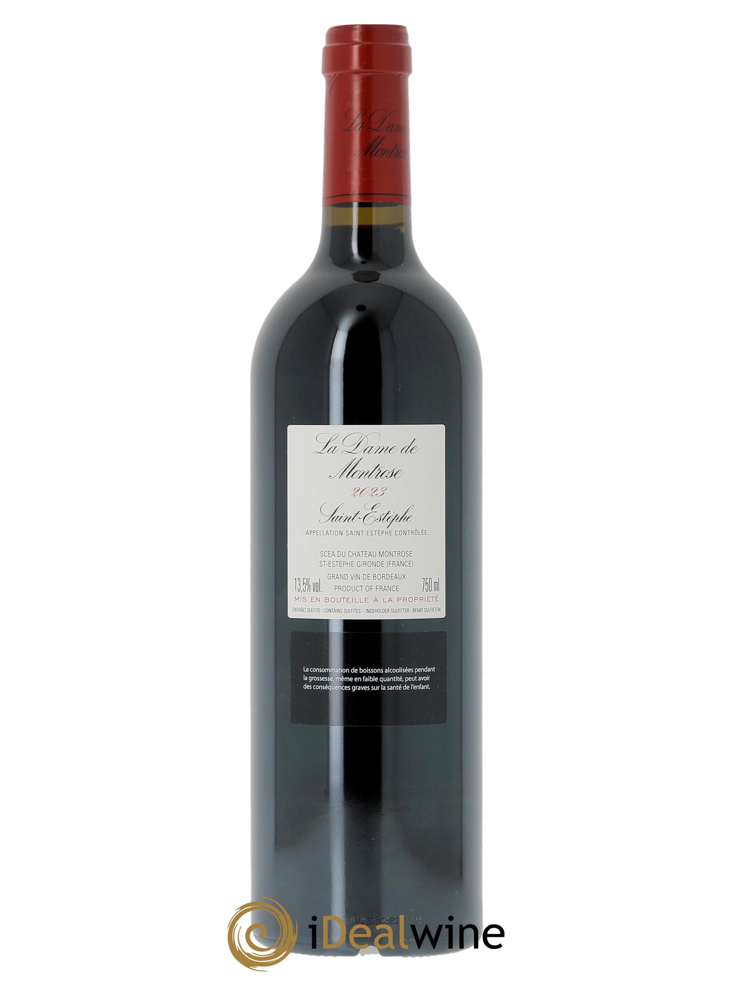 La Dame de Montrose Second Vin (CBO à partir de 6 bts) 2023 - Lot de 1 bouteille - 1