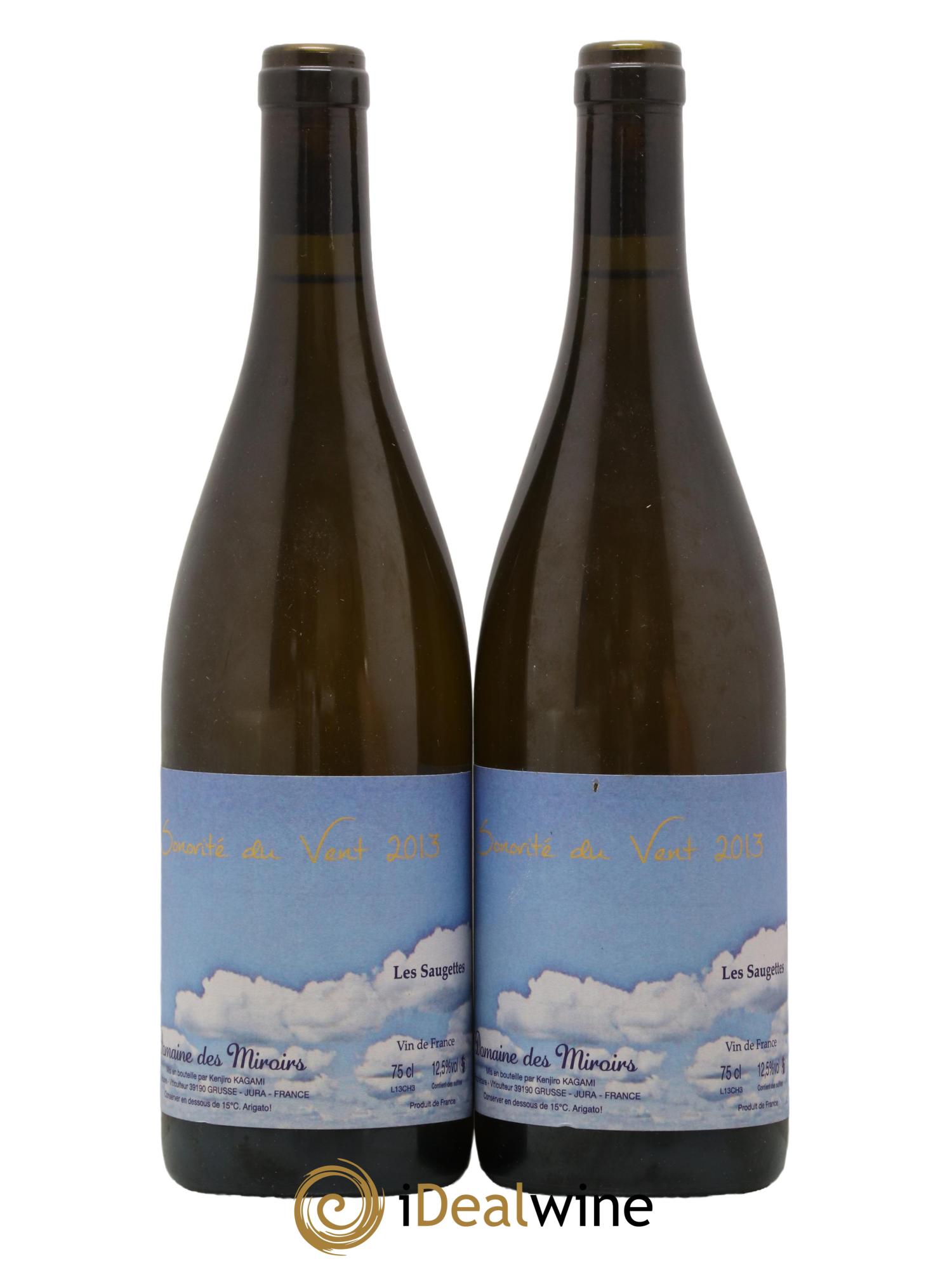 Vin de France Sonorité du vent Les saugettes Kenjiro Kagami - Domaine des Miroirs 2013 - Lot de 2 bouteilles - 0
