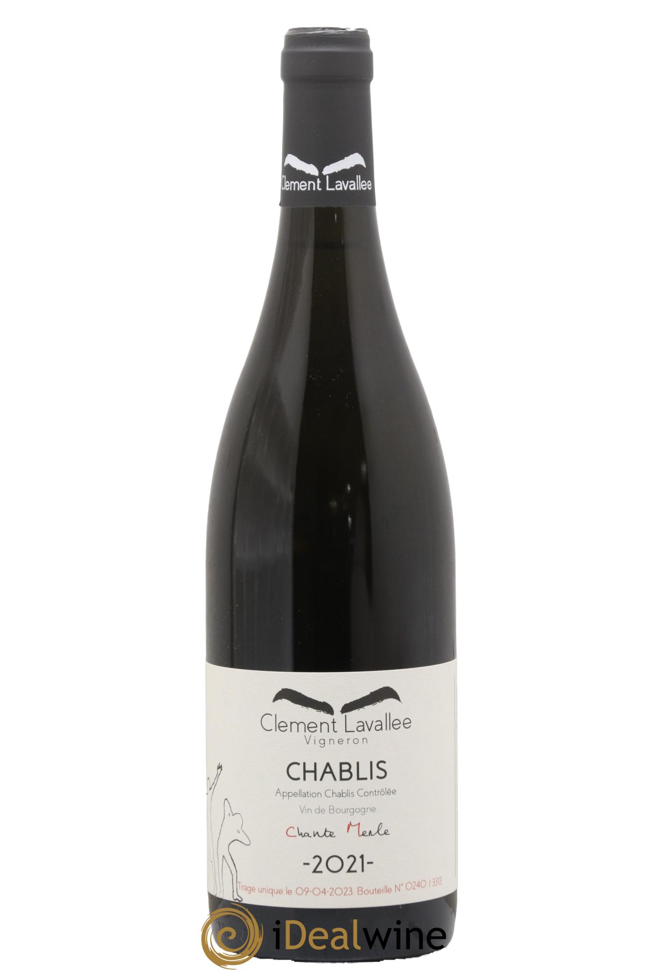 Chablis Chante-Merle Clément Lavallée 2021 - Lot de 1 bouteille - 0