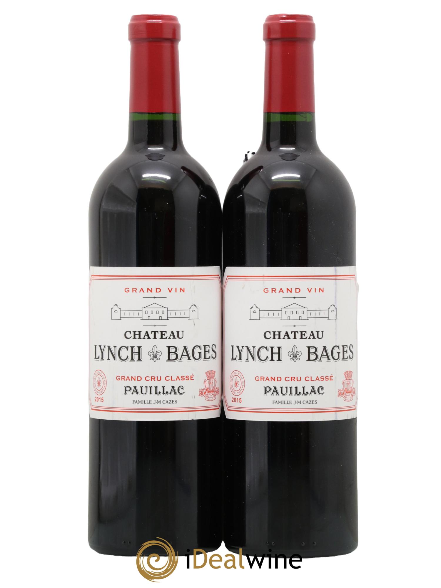 Château Lynch Bages 5ème Grand Cru Classé 2015 - Lot de 2 bouteilles - 0