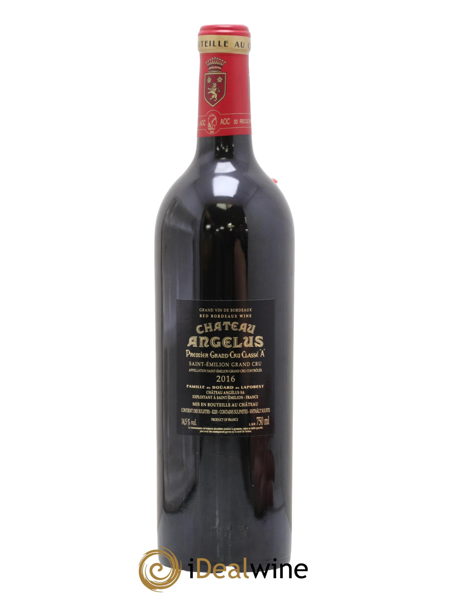 Château Angélus 1er Grand Cru Classé A 2016 - Posten von 1 Flasche - 1