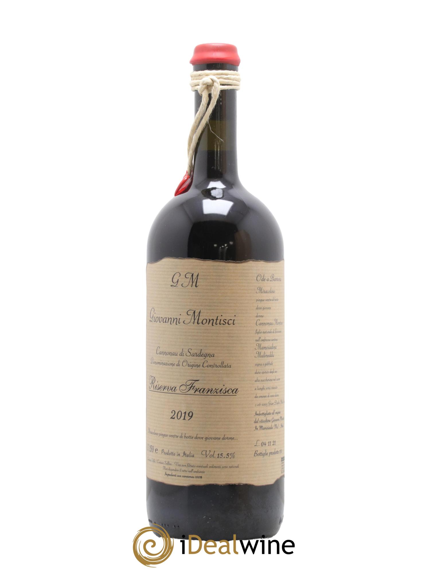 Sardaigne Cannonau di Sardegna Riserva Franzisca Giovanni Montisci 2019 - Lot de 1 magnum - 1