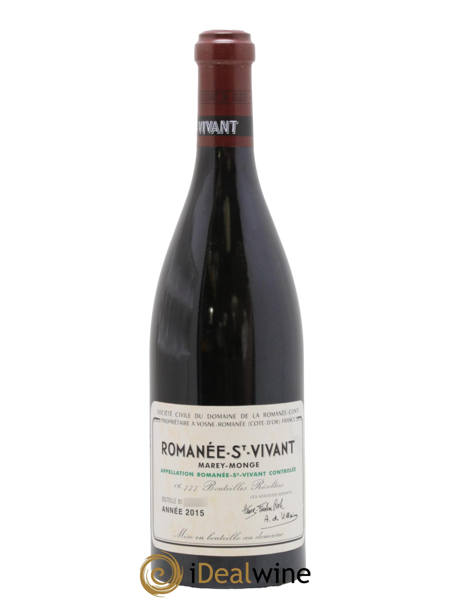 Romanée-Saint-Vivant Grand Cru Domaine de la Romanée-Conti 2015 - Posten von 1 Flasche - 0
