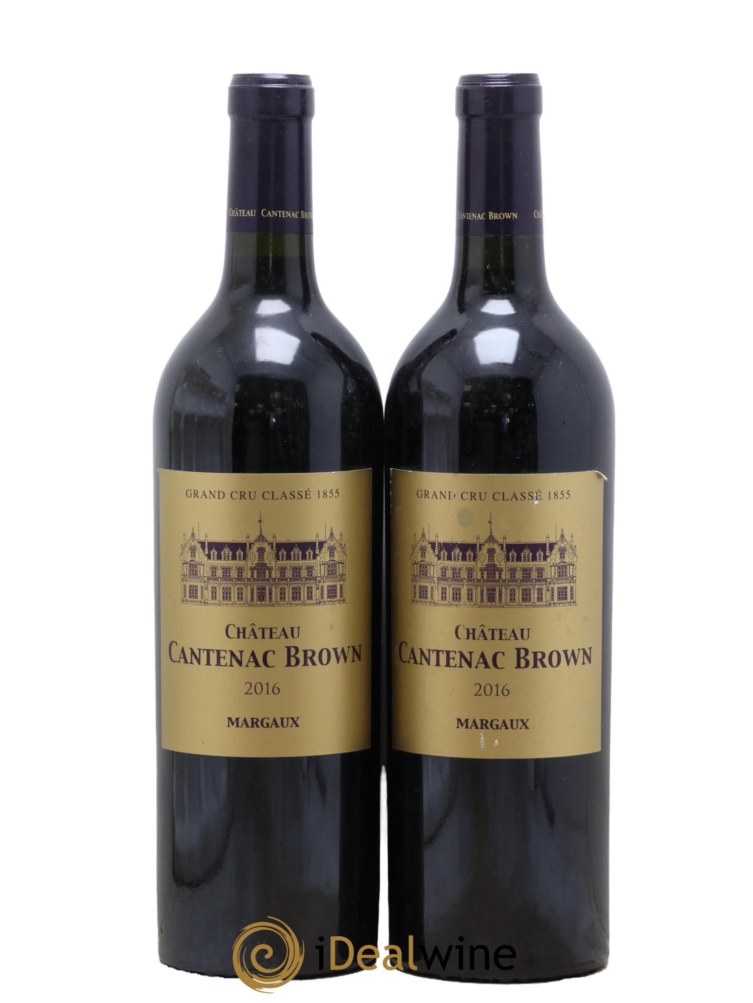 Château Cantenac Brown 3ème Grand Cru Classé 2016 - Lot de 2 bouteilles - 0