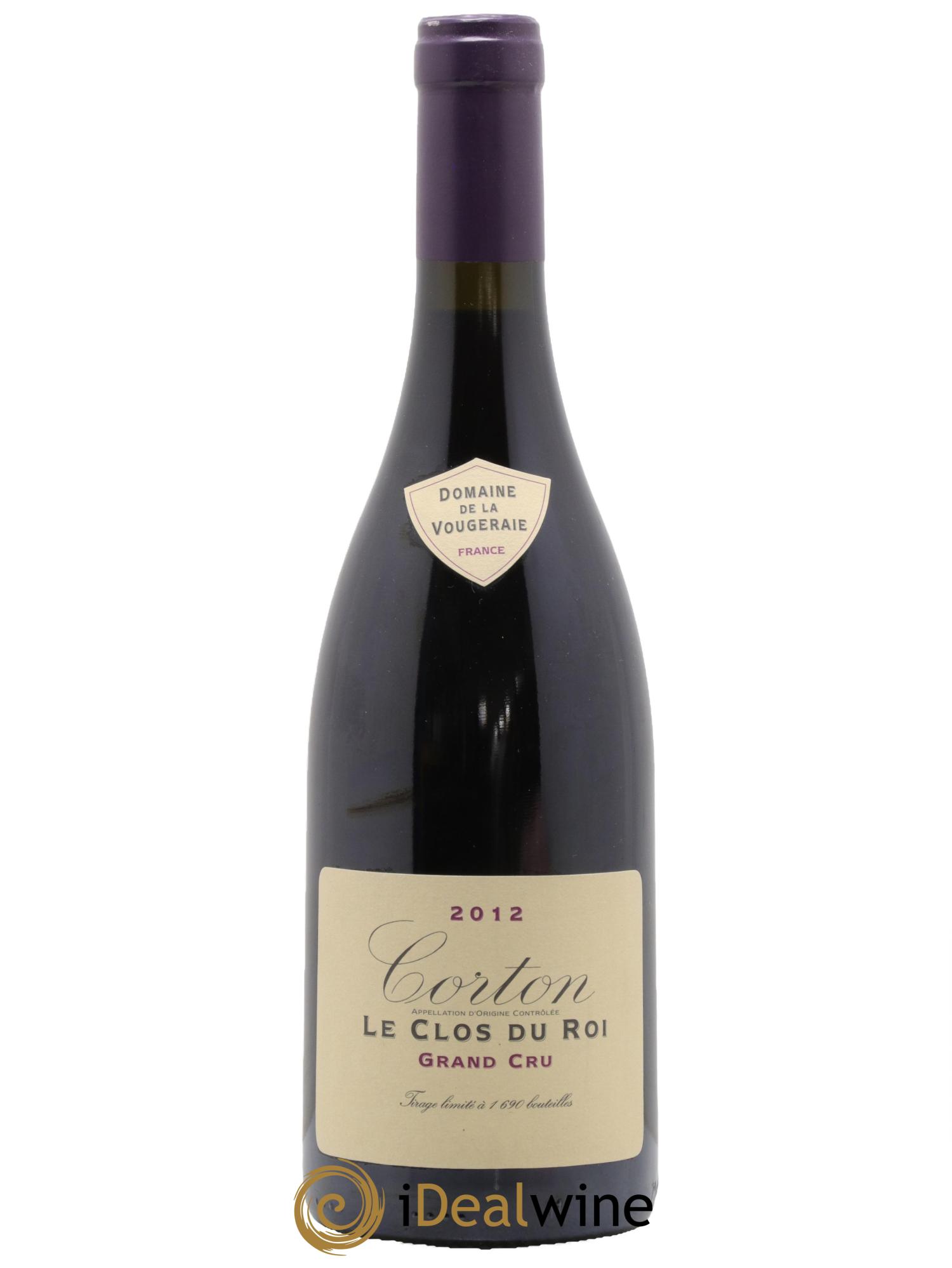 Corton Grand Cru Le Clos du Roi La Vougeraie 2012 - Lot de 1 bouteille - 0