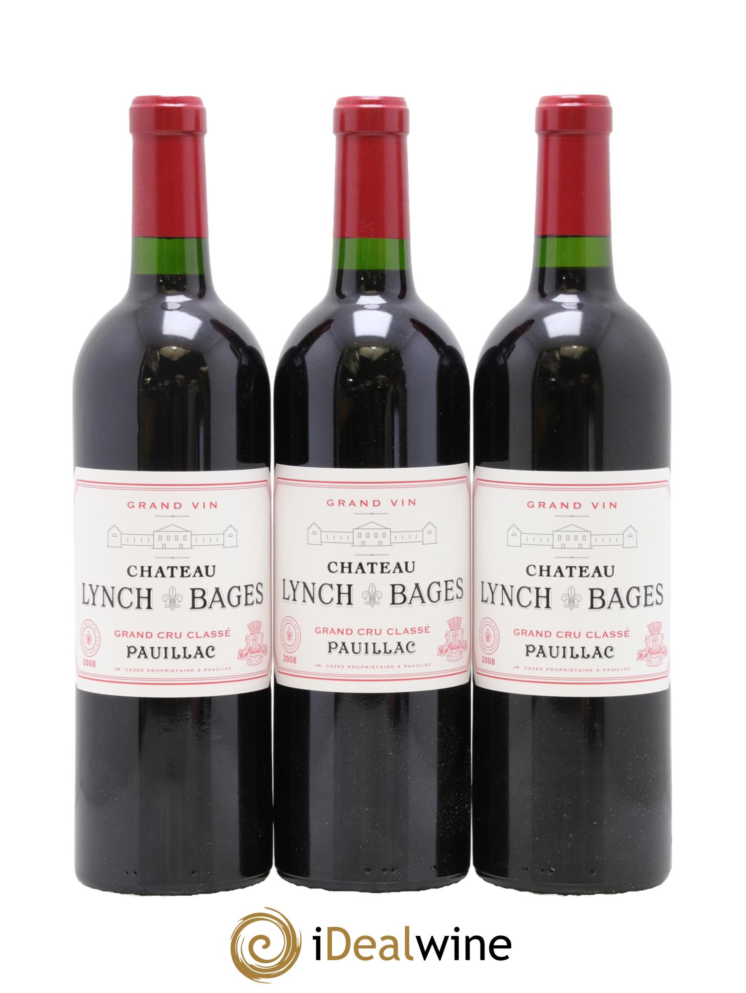 Château Lynch Bages 5ème Grand Cru Classé 2008 - Posten von 12 Flaschen - 4