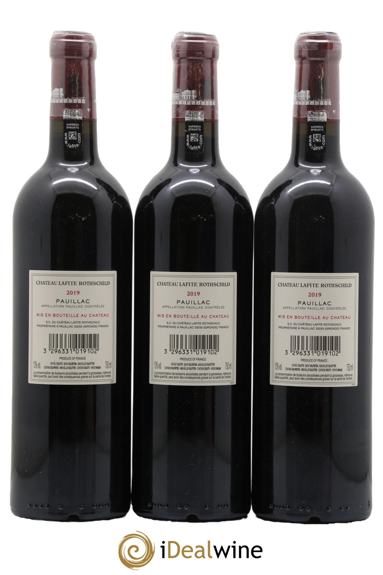 Château Lafite Rothschild 1er Grand Cru Classé  2019 - Lot de 6 bouteilles - 4