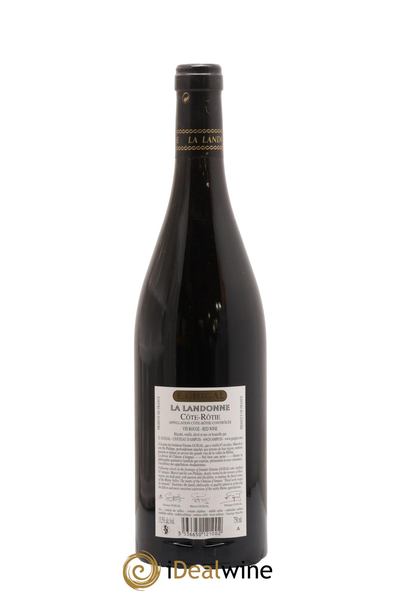 Côte-Rôtie La Landonne Guigal 2012 - Lot de 1 bouteille - 1