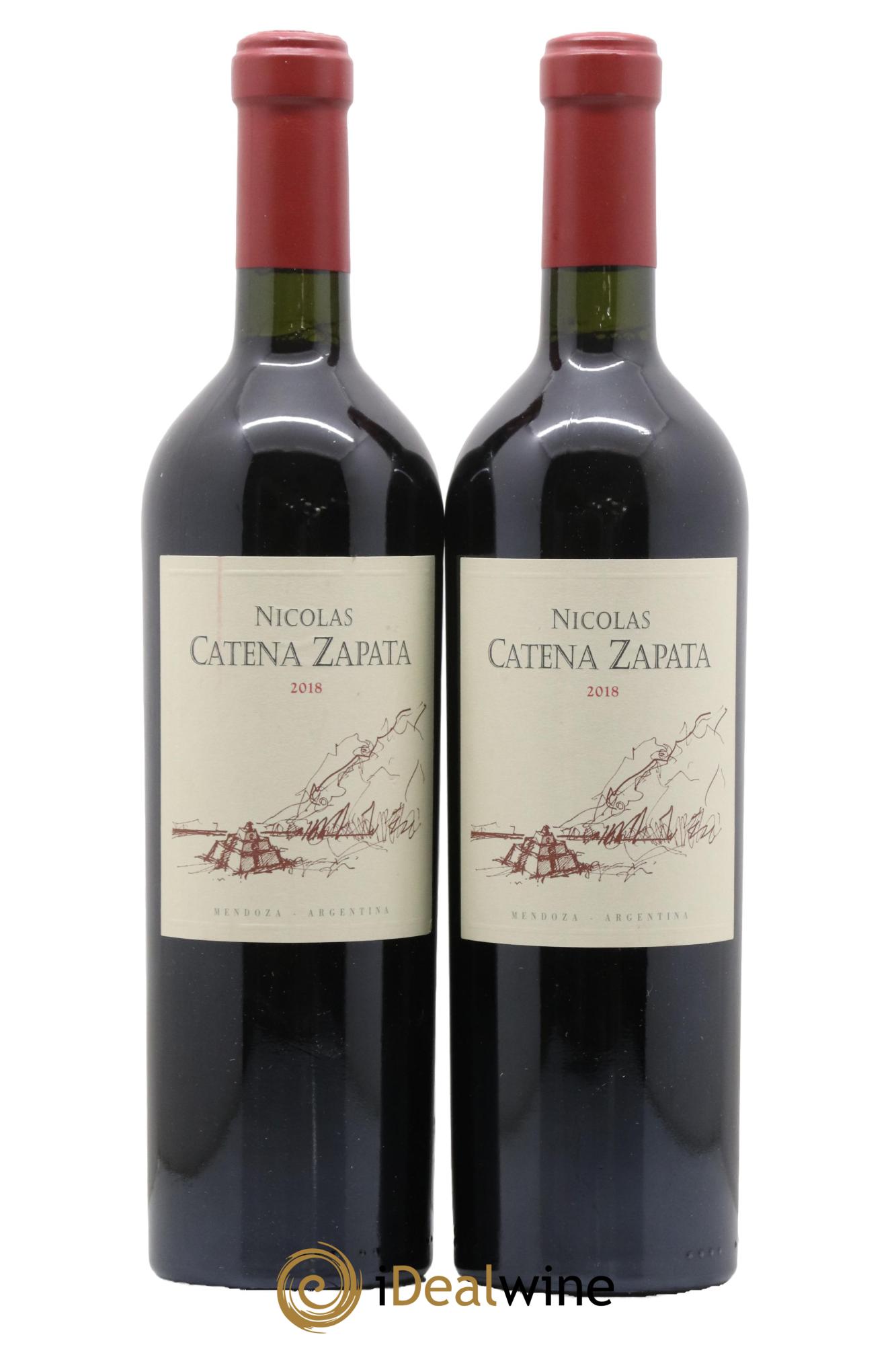 Mendoza Catena Zapata Nicolas 2018 - Lot de 2 bouteilles - 0
