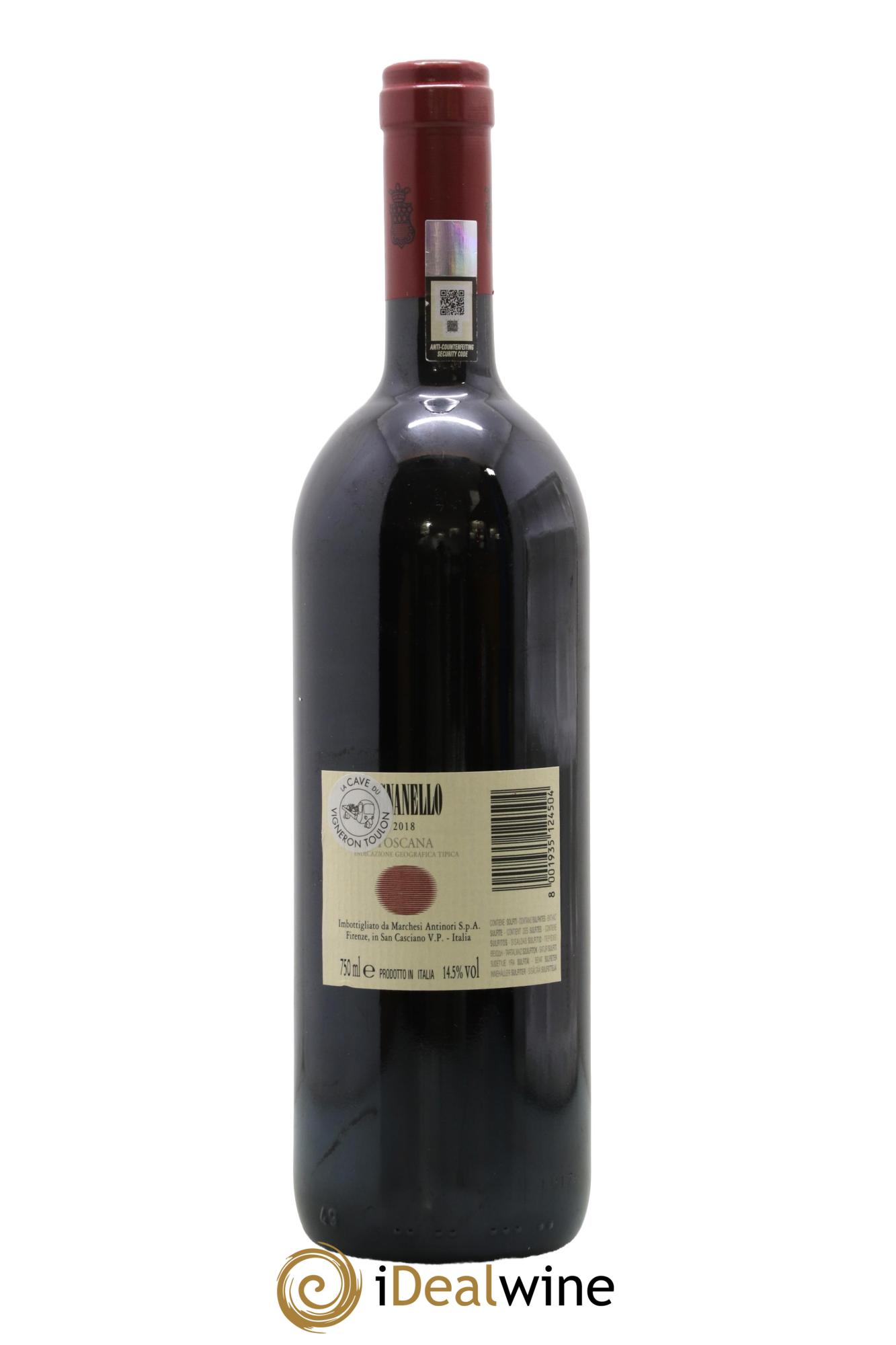 Toscana IGT Tignanello Tenuta Tignanello - Marchesi Antinori 2018 - Lot de 1 bouteille - 1