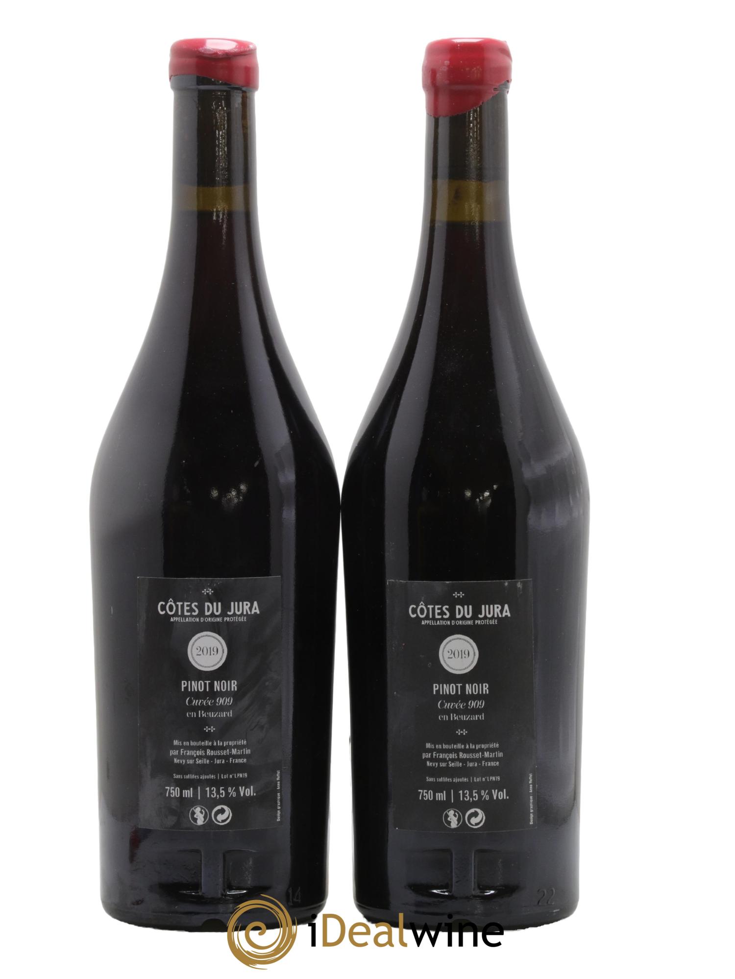 Côtes du Jura 909 François Rousset Martin 2019 - Lot of 2 bottles - 1