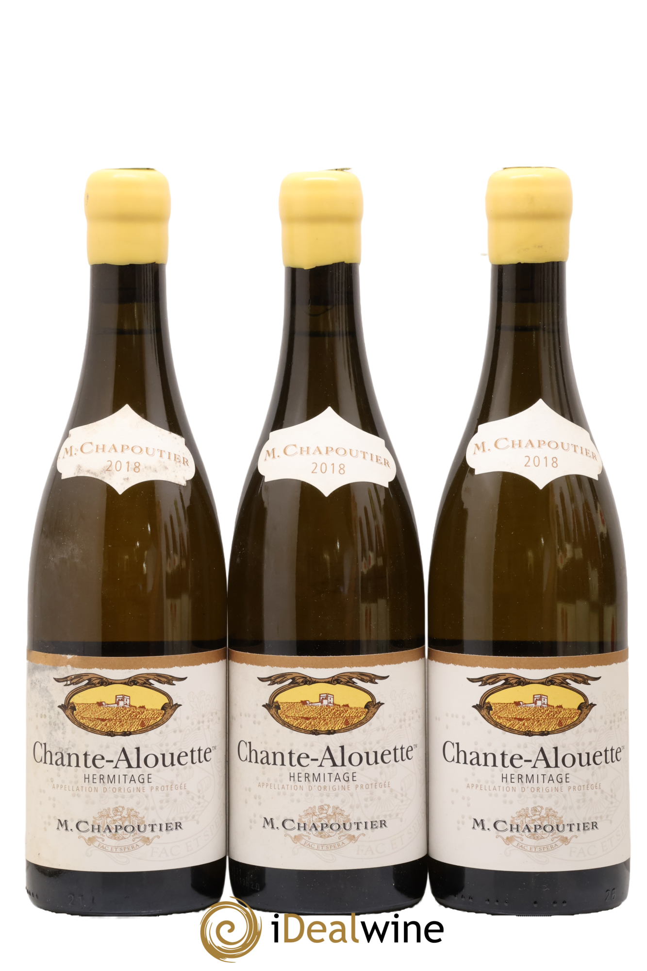 Hermitage Chante Alouette Chapoutier 2018 - Lot de 3 bouteilles - 0