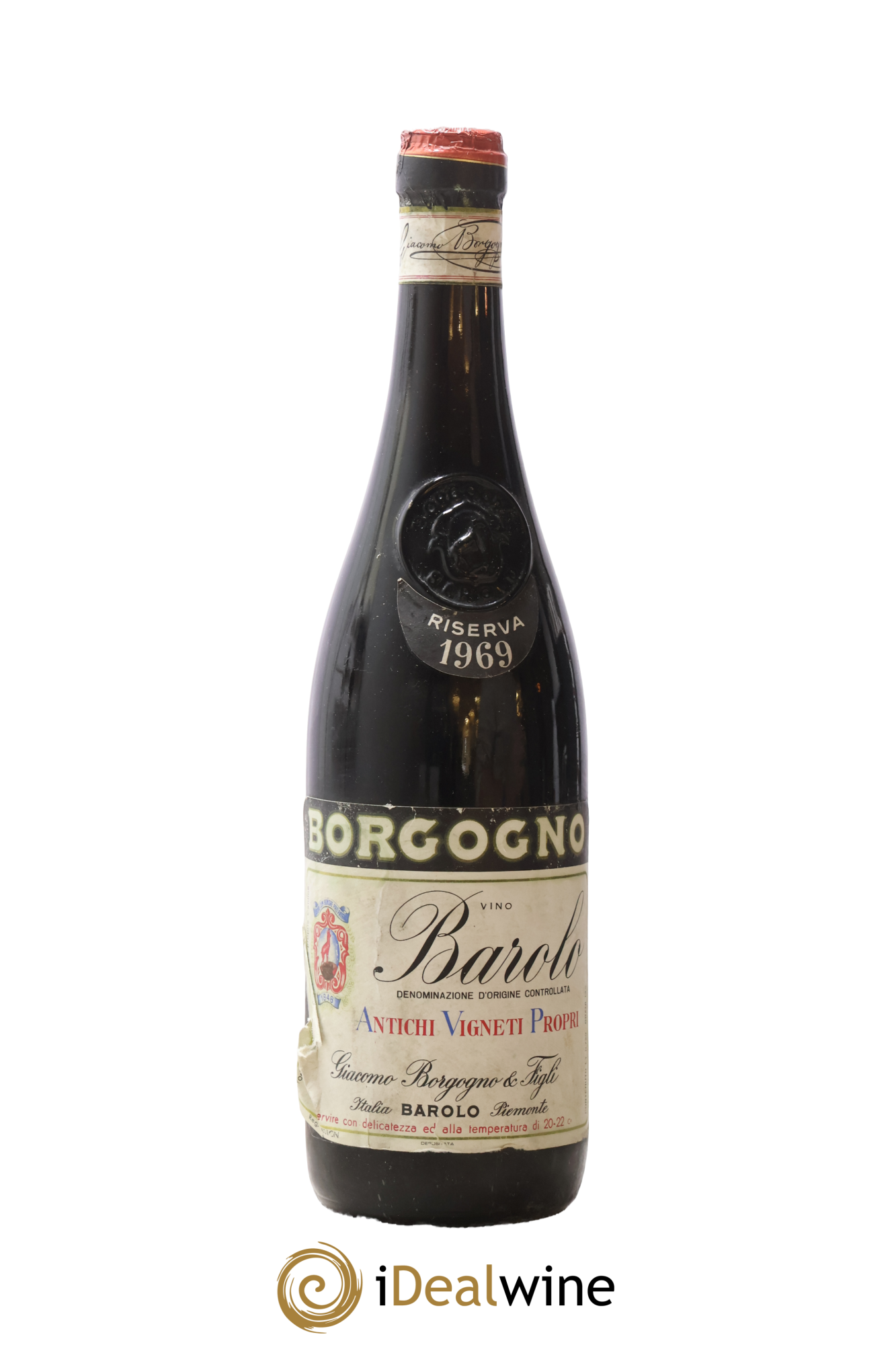 Barolo DOCG Riserva Giacomo Borgogno 1969 - Lot de 1 bouteille - 0