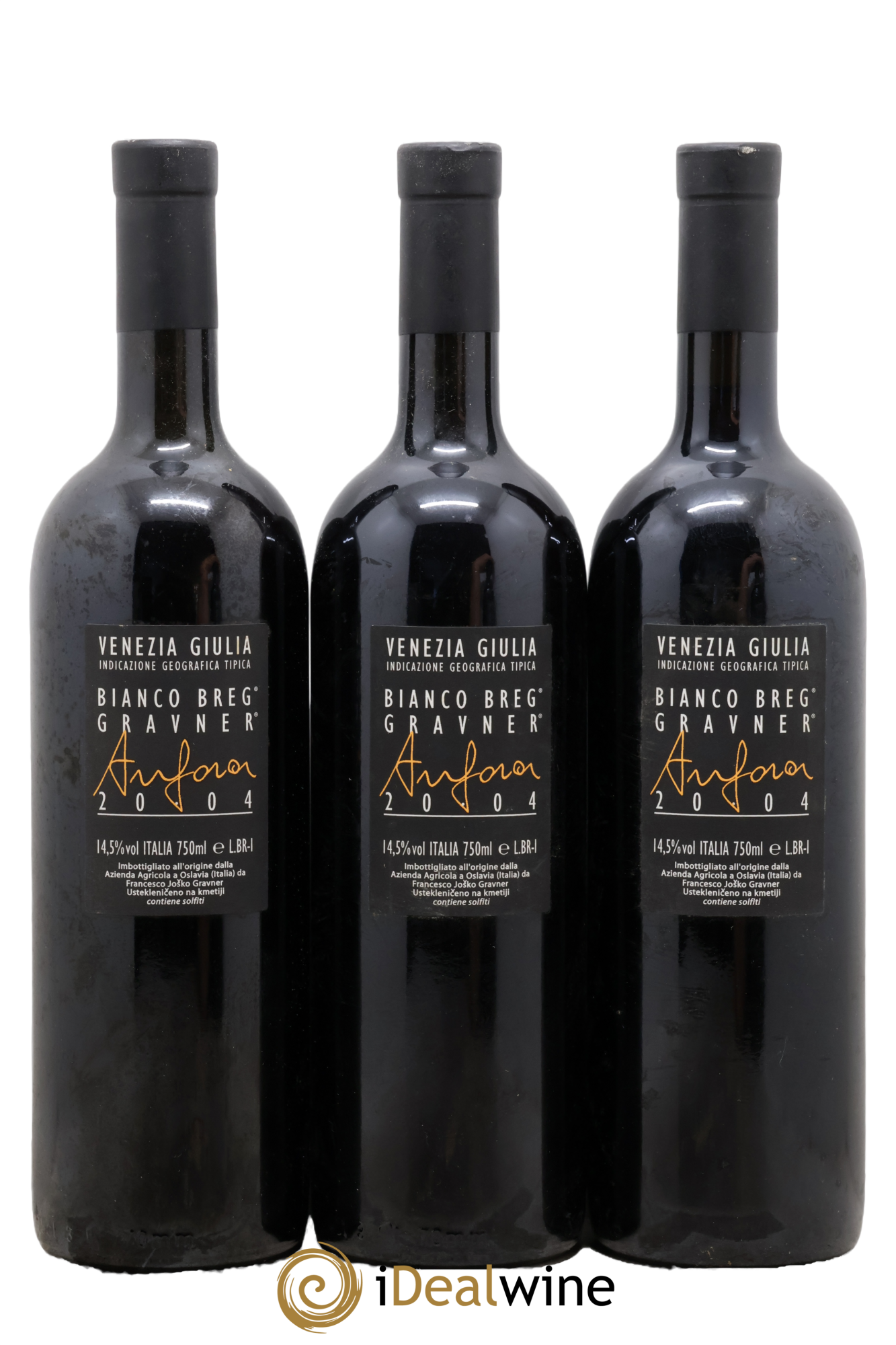 IGT Venezia Giulia Gravner Anfora 2004 - Lot de 3 bouteilles - 1
