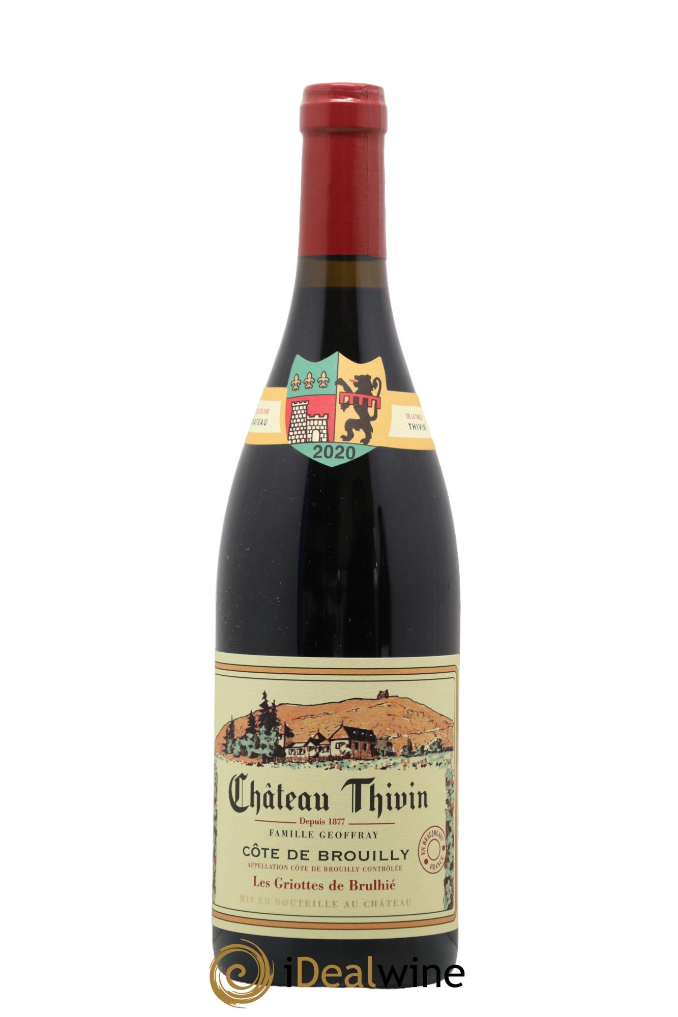 Côte de Brouilly Les Griottes de Brulhié Château Thivin 2020 - Lot de 1 bouteille - 0