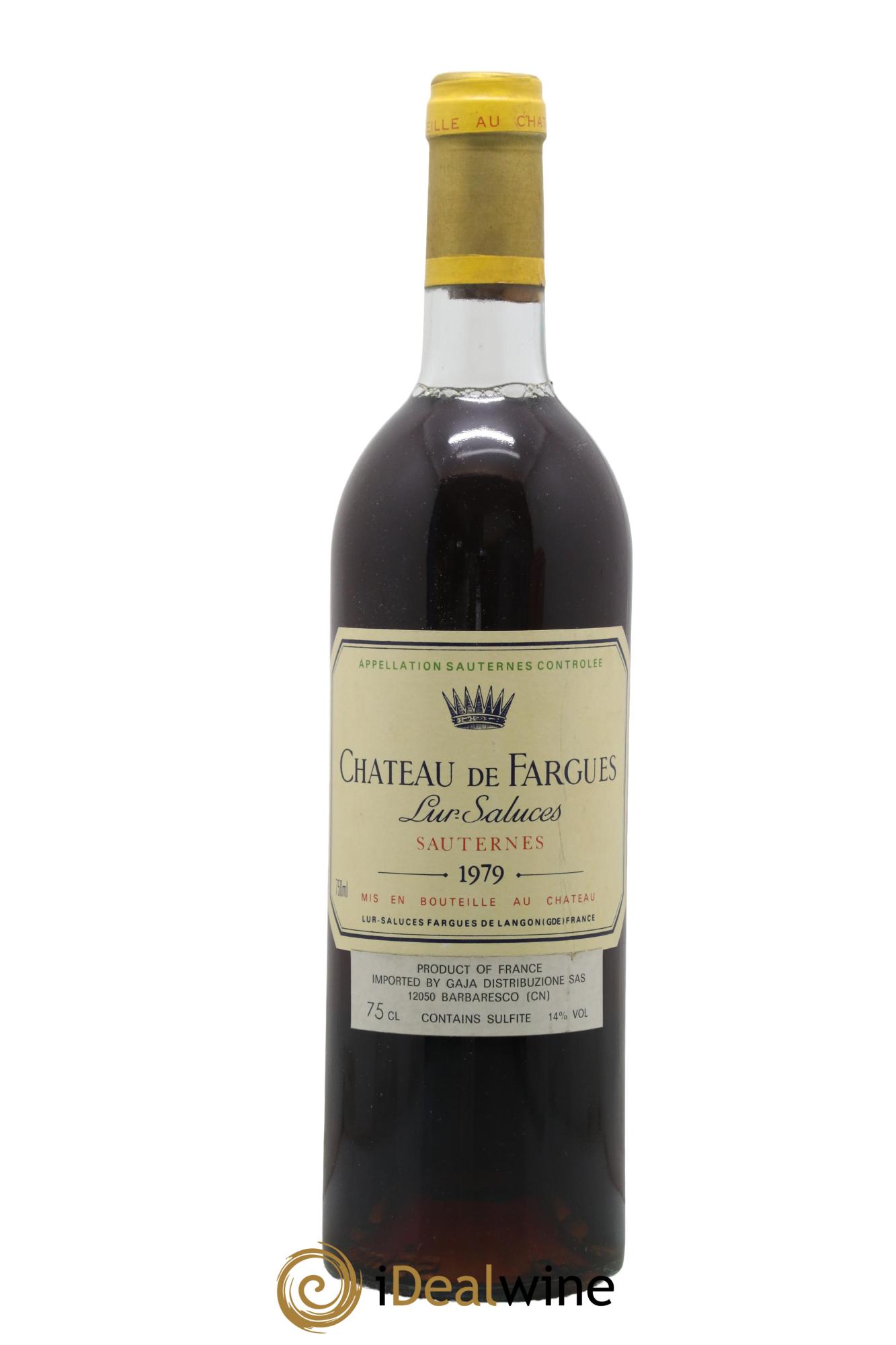 Château de Fargues 1979 - Posten von 1 Flasche - 0